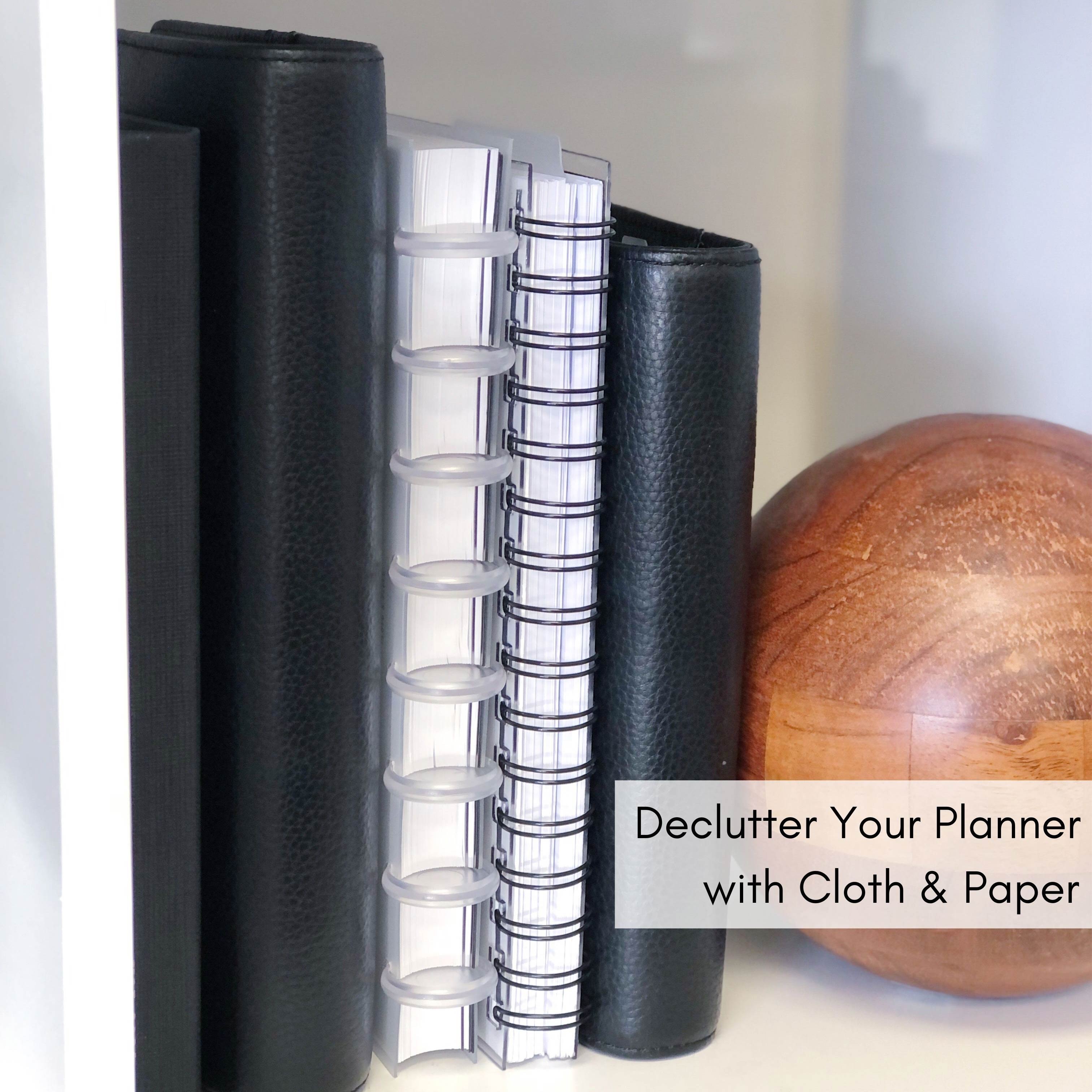 Declutter Your Planner with Cloth and Paper