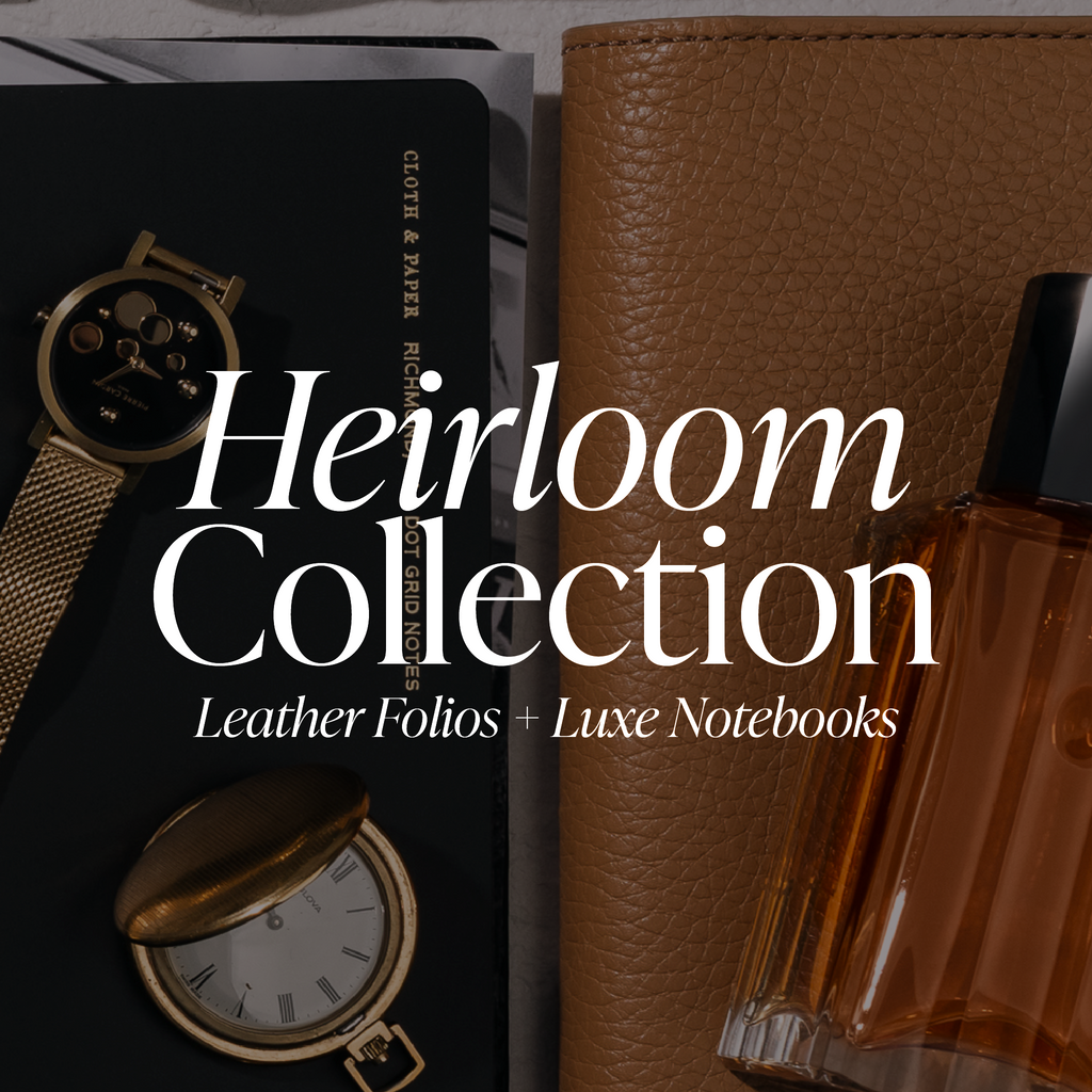 Heirloom Leather Folio and Notebook Collection