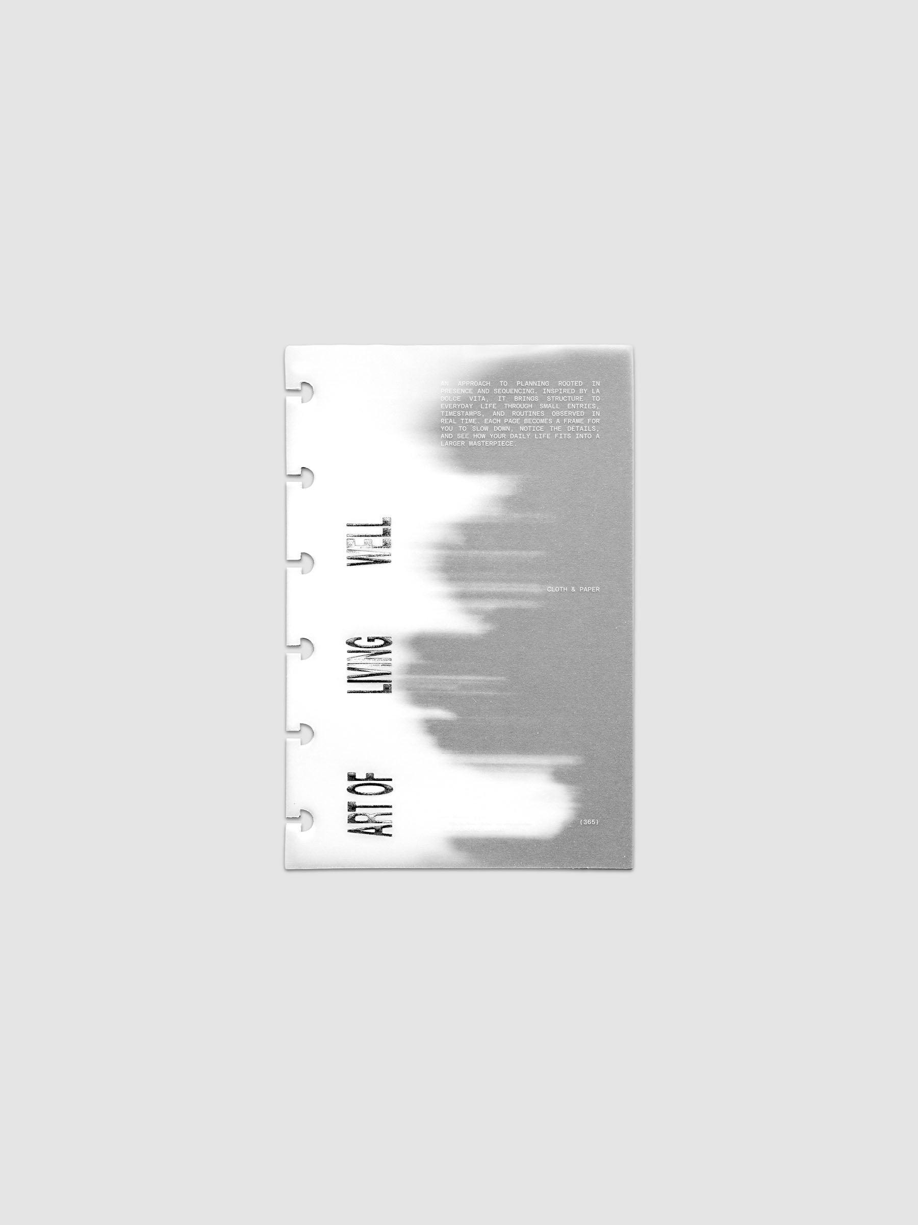 La Dolce Vita Dashboard Duo in CP Petite 6-Disc Punch, a vellum overlay printed in white ink with silver foil layered over a soft gray gradient cardstock base on a light gray background
