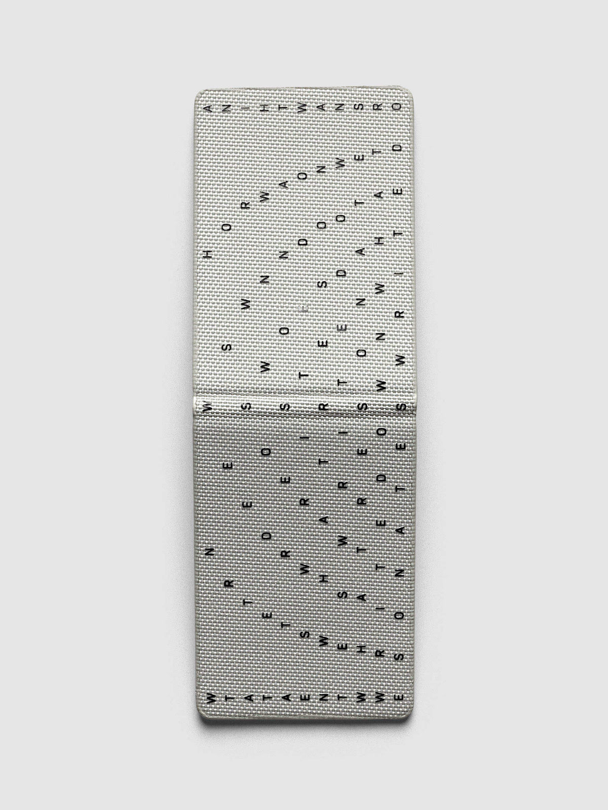 Magnetic Bookmarks Punched Holes & Margin, Margin bookmark opened flat