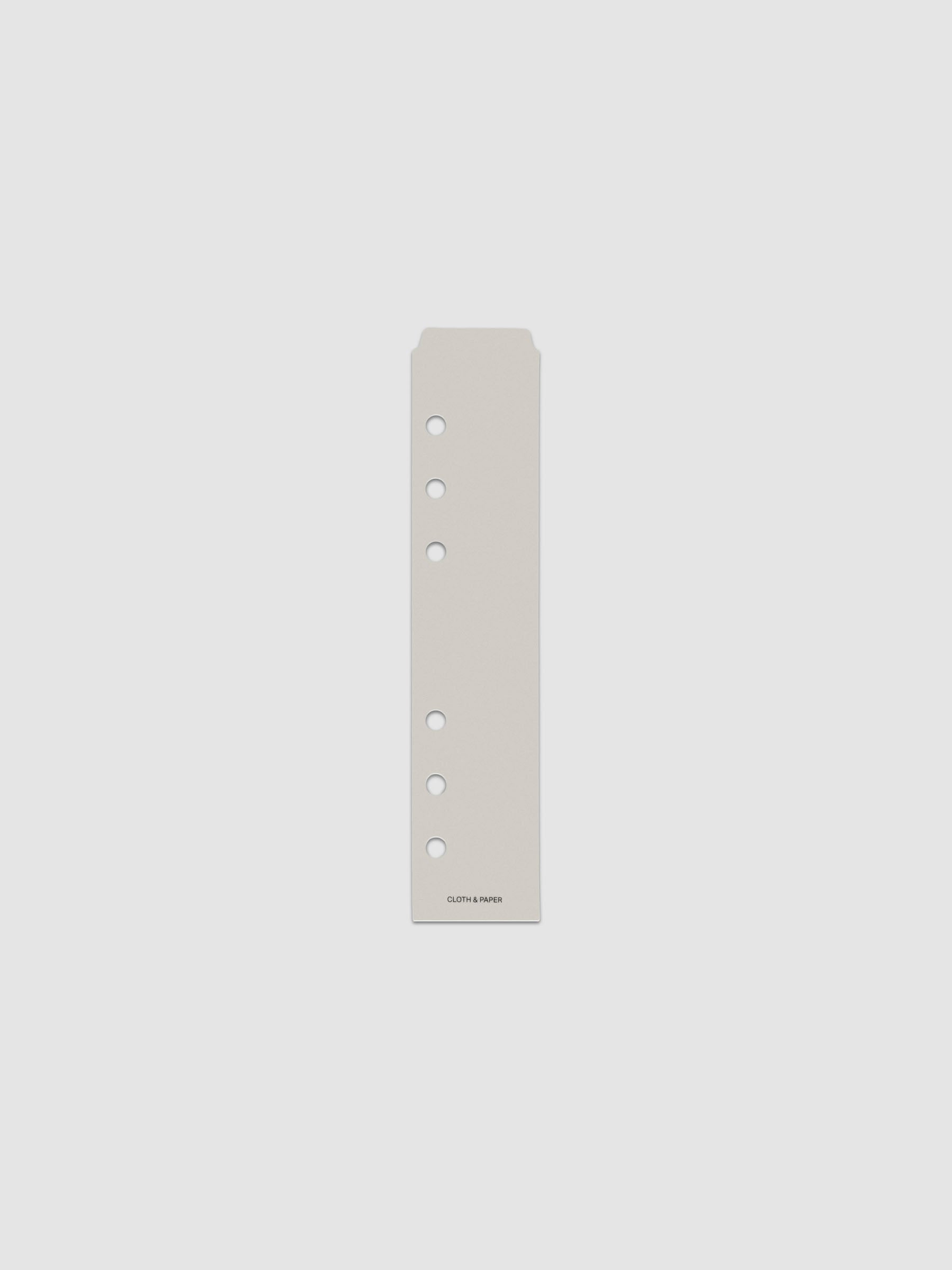 One narrow page marker in grey, shown in size Personal/Personal Wide.