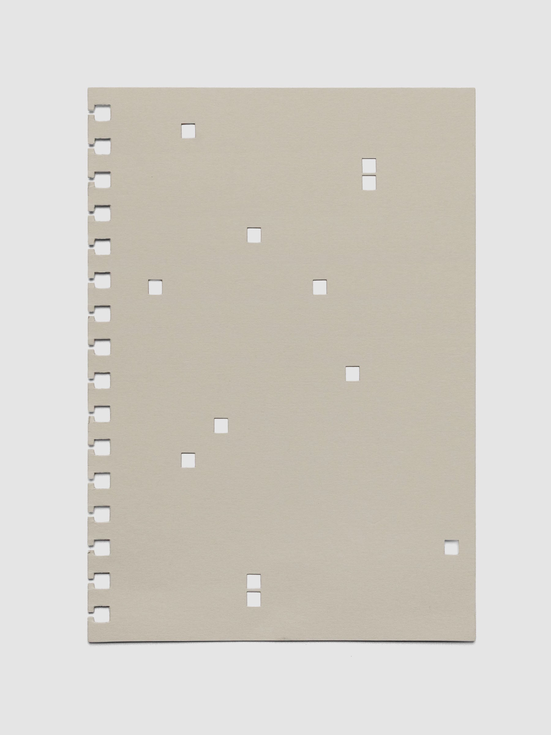 Letters Planner Dashboard Duo's beige cardstock with cutouts layer.