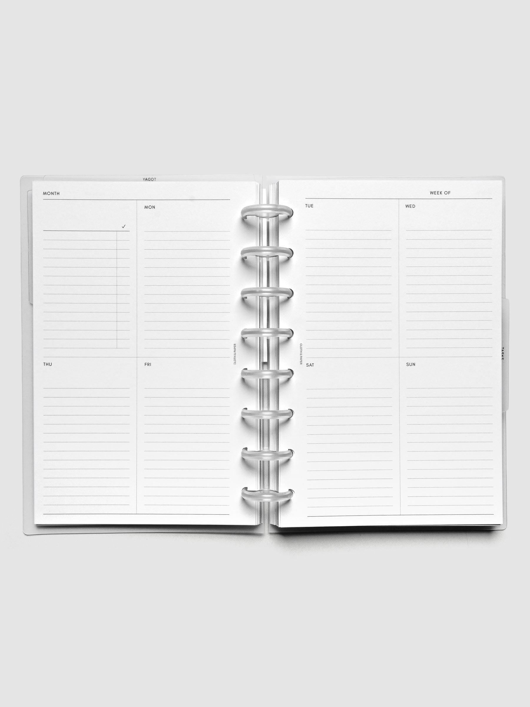 Weekly Planner Inserts in the size Half Letter.