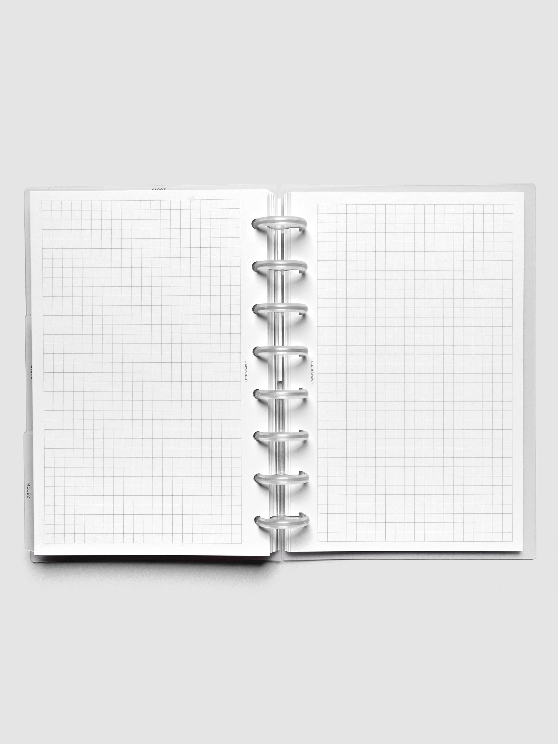 Graph Note Planner Inserts in the size Half Letter.