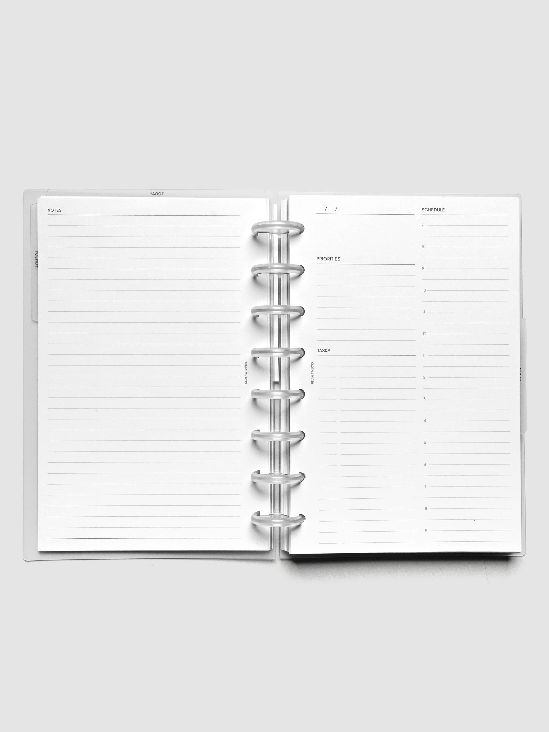 Monthly Admin Planner Inserts in the size Half Letter.