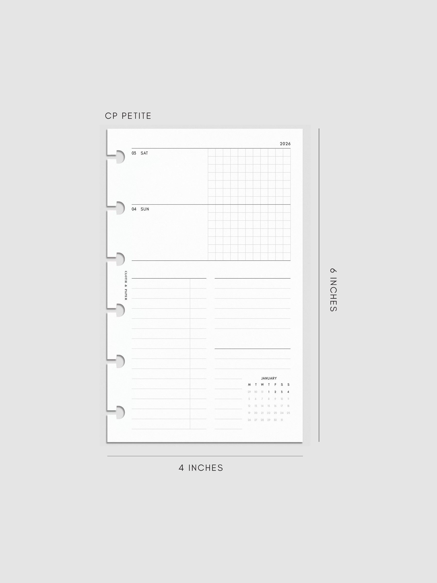 Digital mockup of insert in CP Petite.