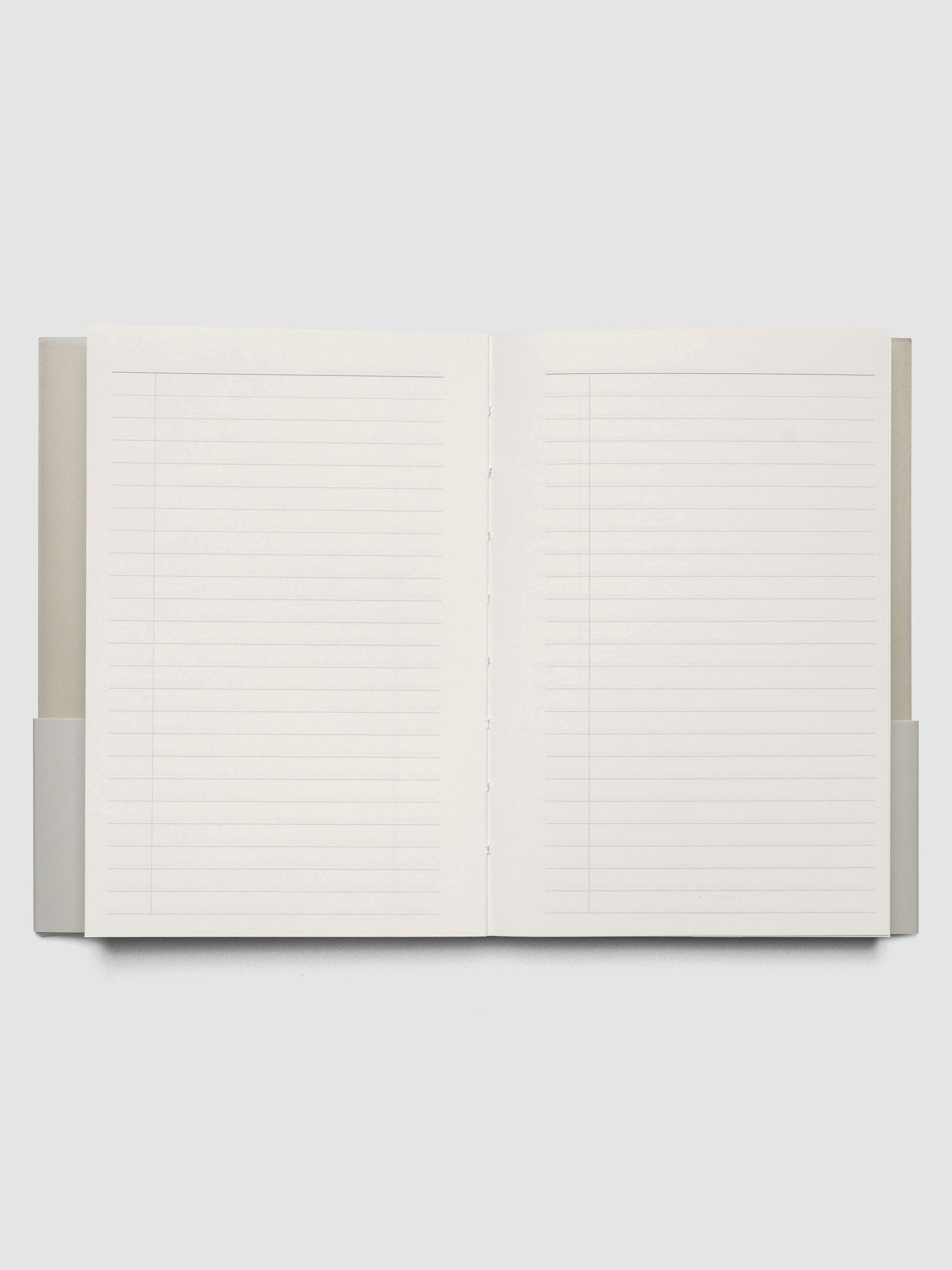 Perfect Bound Notebook | CP Petite | Task | Ristretto shown open with task layouts on both sides.