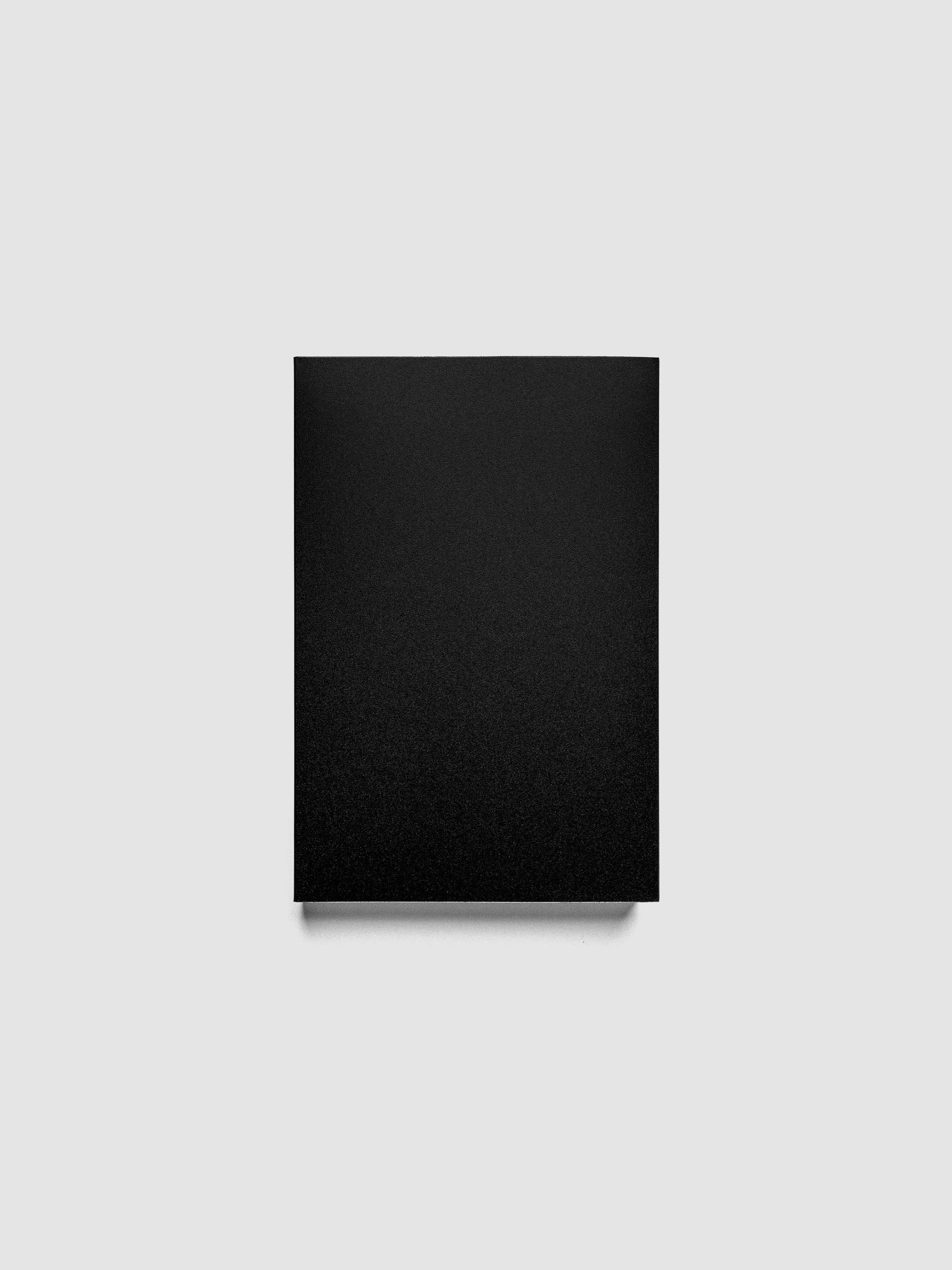 Perfect Bound Notebook Cover Set in size CP Petite and color Avant Garde (black).