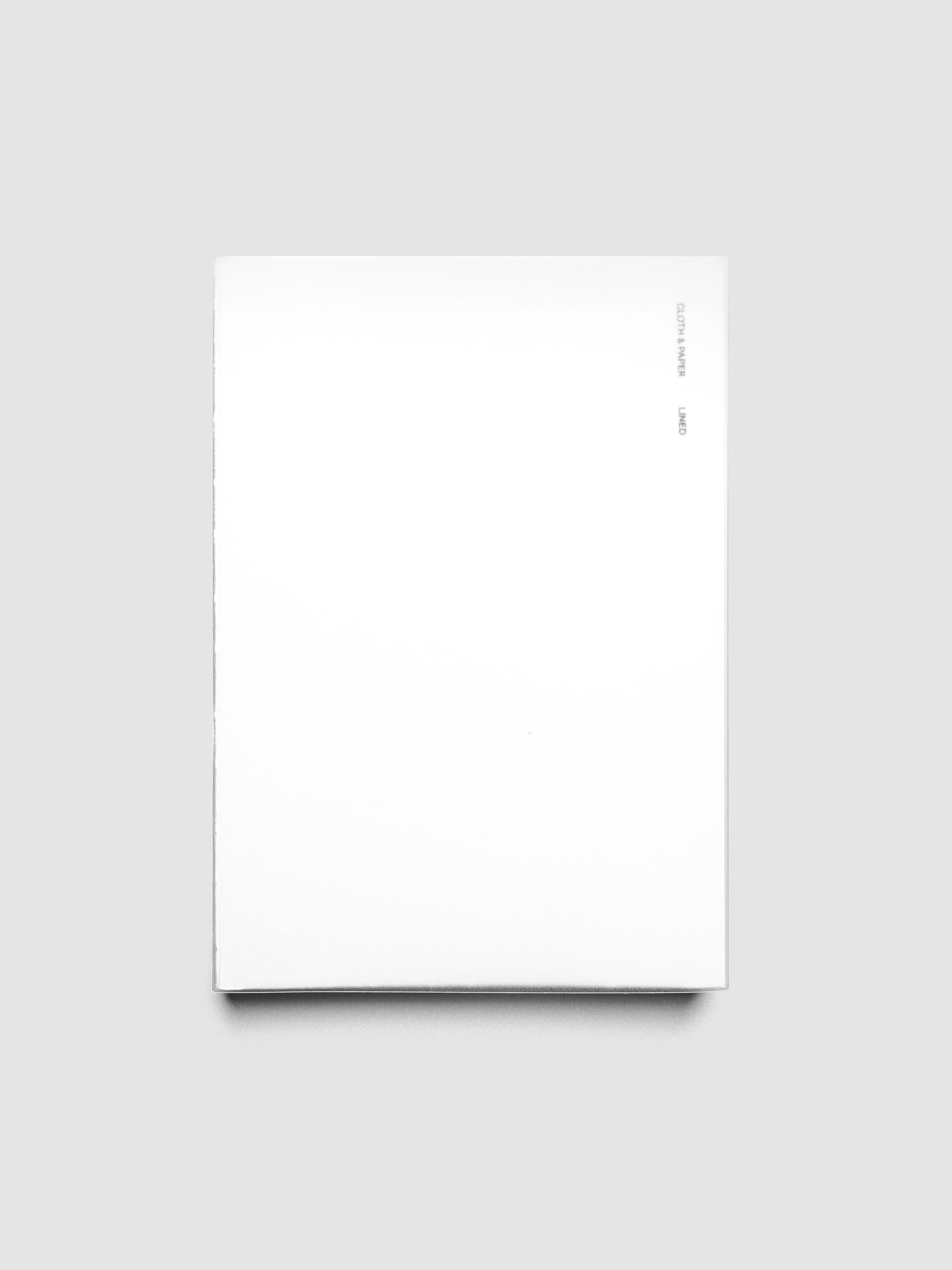 Perfect Bound Notebook Cover Set in size A5 and color Le Blanc (transparent).