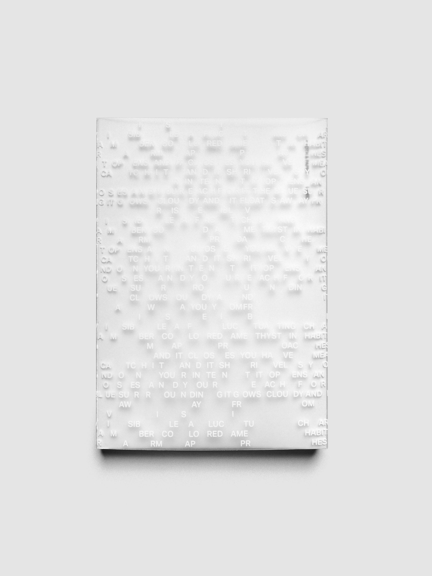 Perfect Bound Notebook Cover Set in size A5 and pattern Letters.