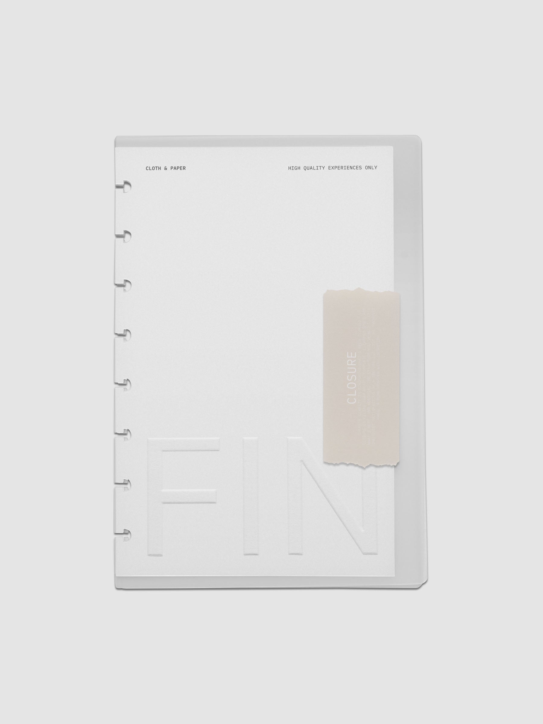 Closure Planner Dashboard + Cover Set in size Half Letter.
