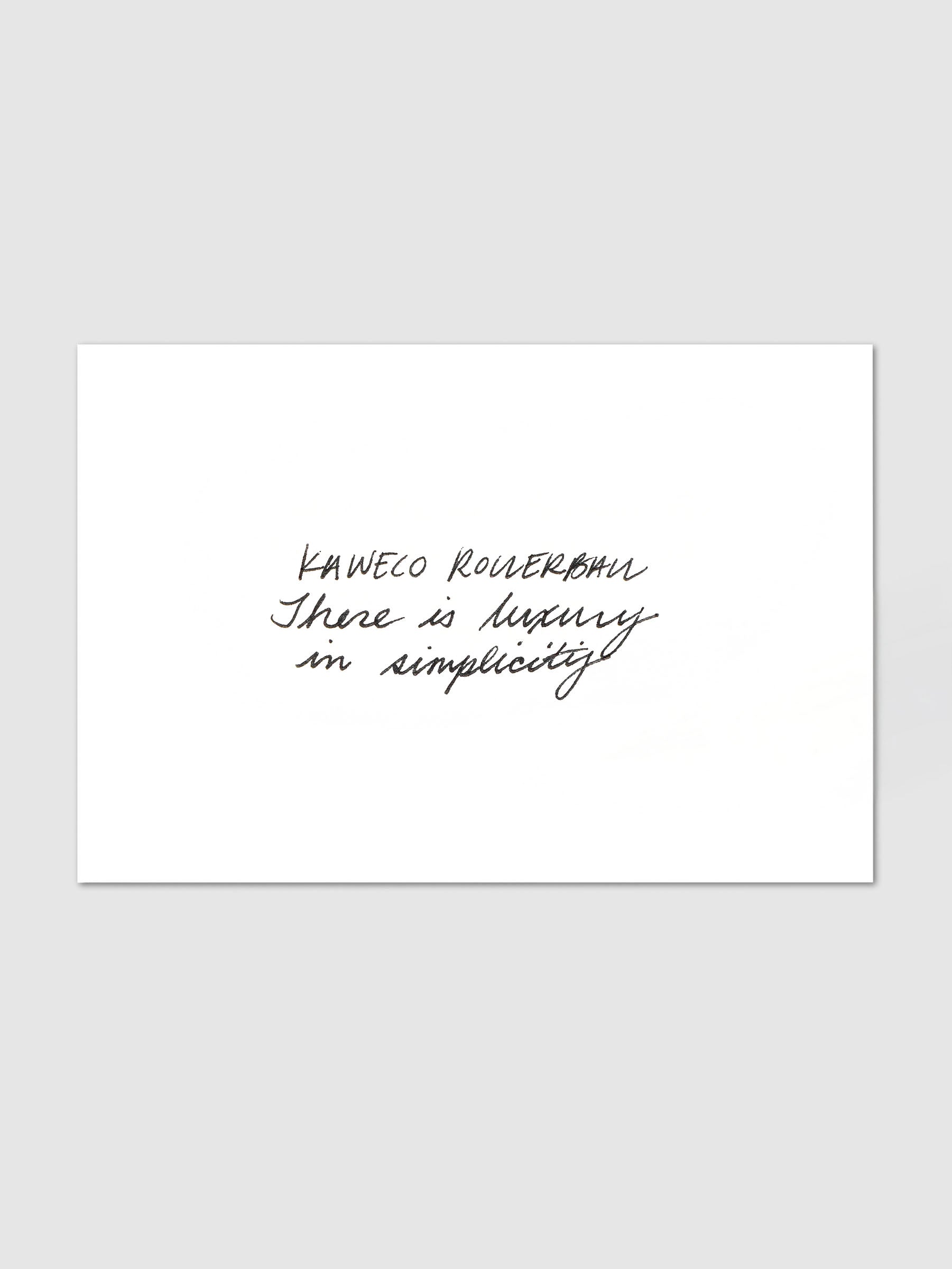 Handwriting sample using the Kaweco Skyline Sport Rollerball Pen.