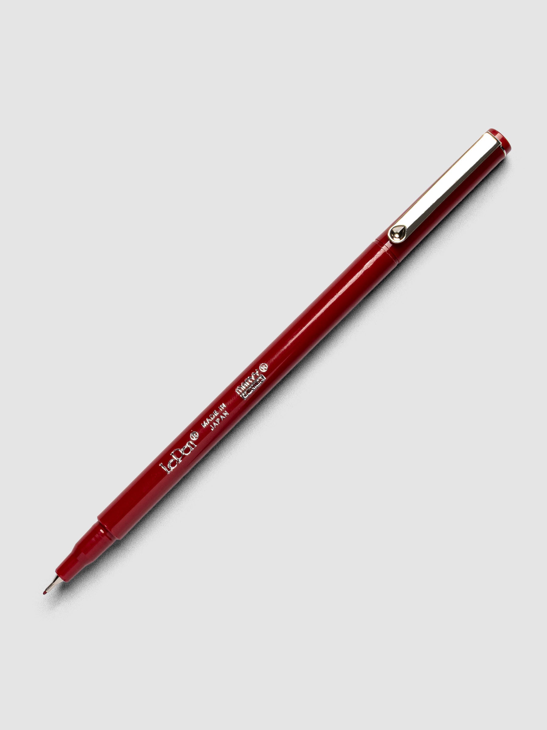 Burgundy Le Pen by Marvy Uchida shown with cap posted