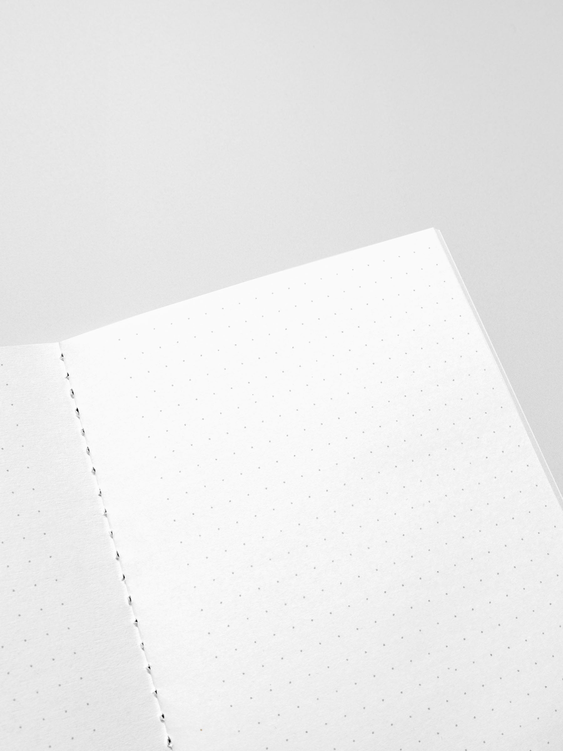 Close-up of a dot grid matrix page