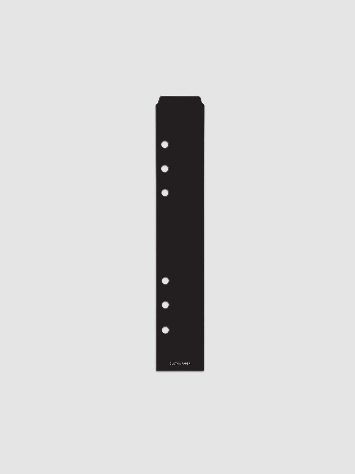 Narrow Page Marker Set in Punched Holes, Blurred Line and Avant Garde, A5 6-Ring Punch