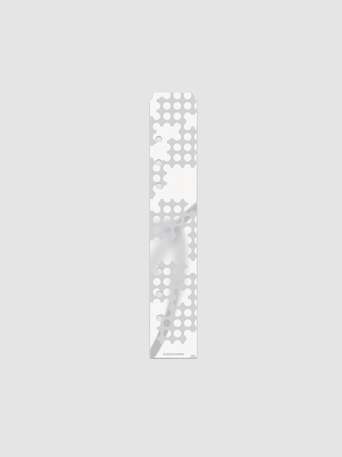 Narrow Page Marker Set in Punched Holes, Blurred Line and Avant Garde, A5 6-Ring Punch