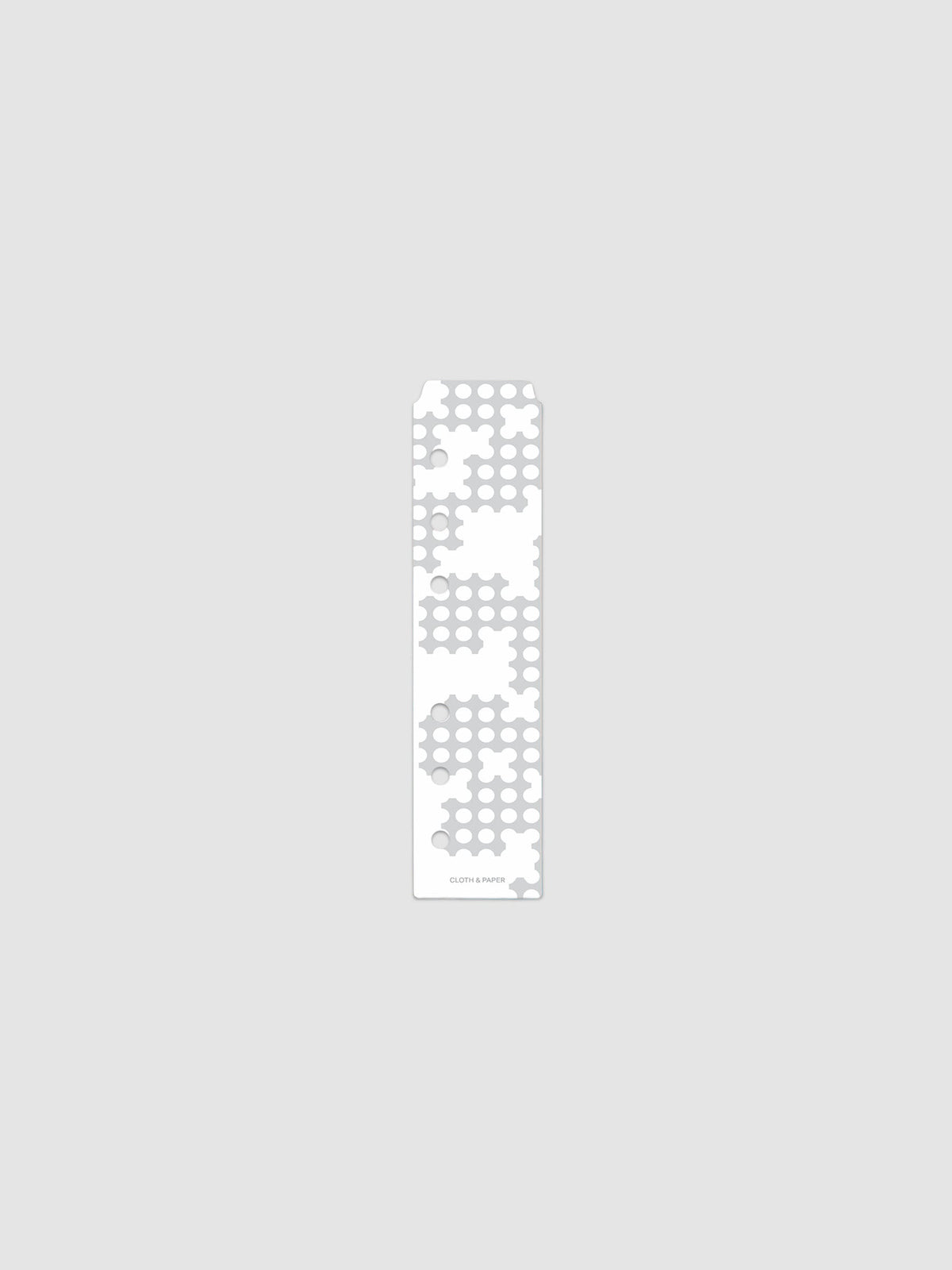 Narrow Page Marker Set in Punched Holes, Blurred Line and Avant Garde, A6, single Blurred Line marker