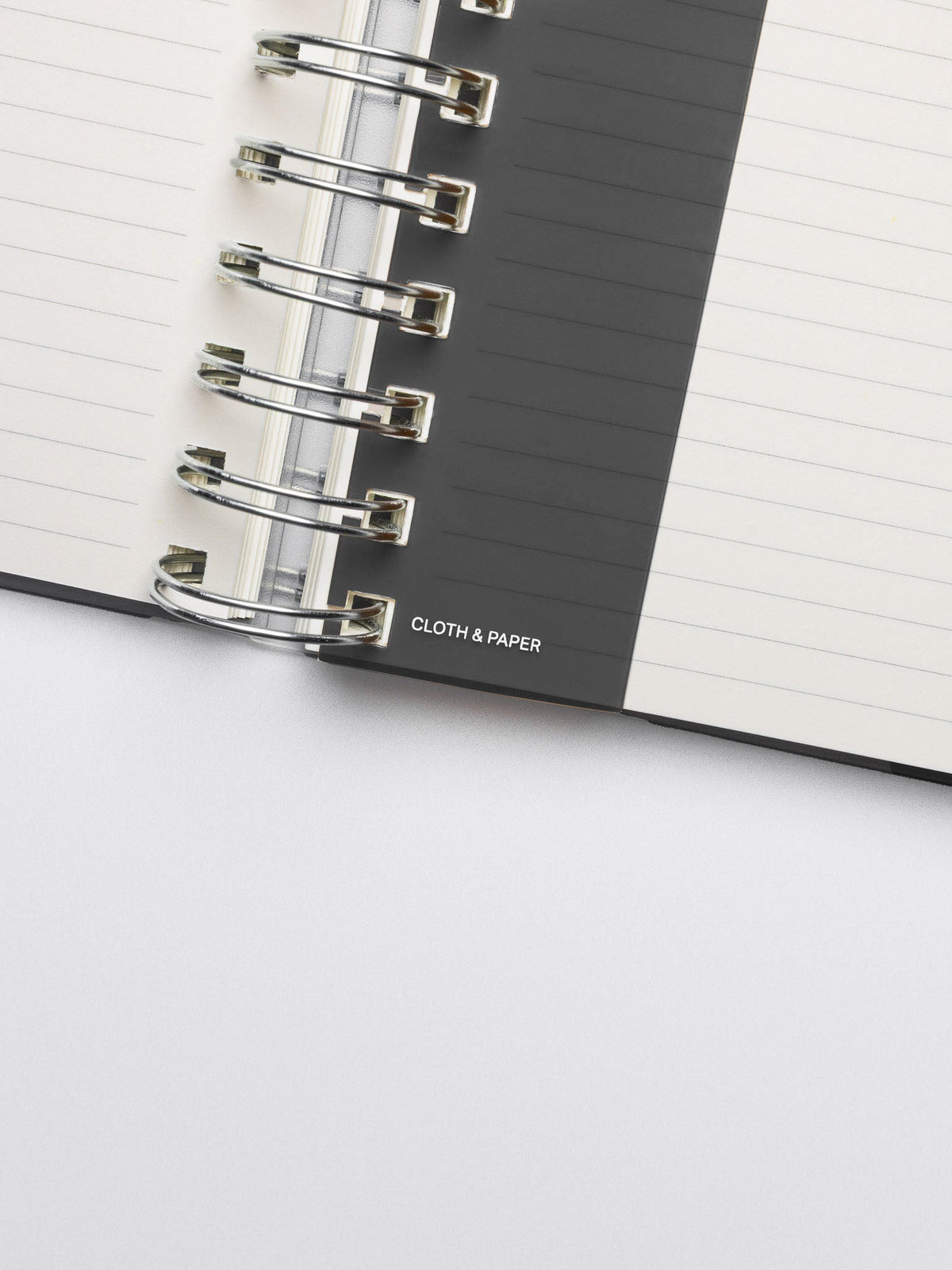 Narrow Page Marker Set in Punched Holes, Blurred Line and Avant Garde, CP Petite Spiral