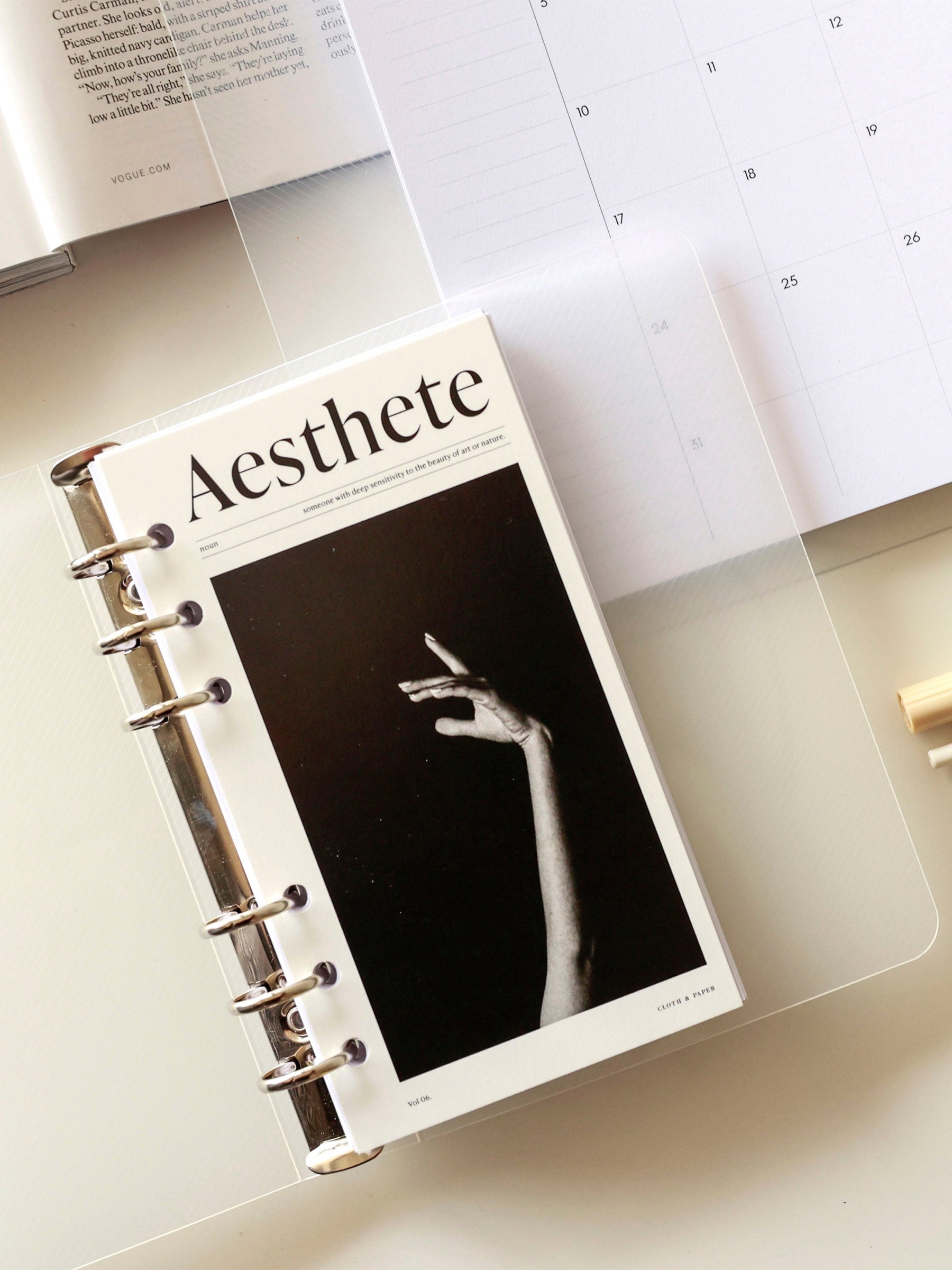 Aesthete Dashboard | Cloth and Paper