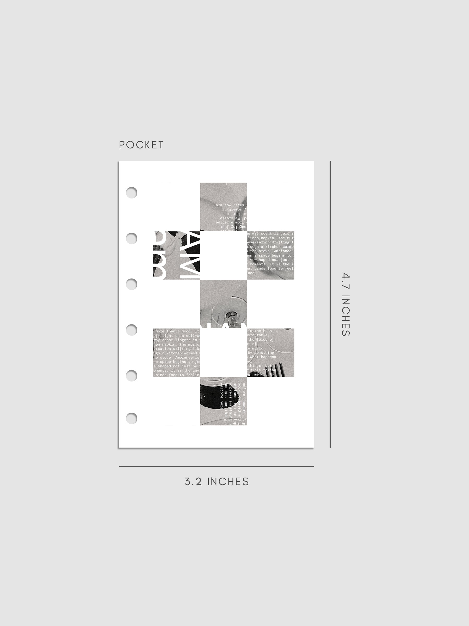 Digital mockup of insert in Pocket