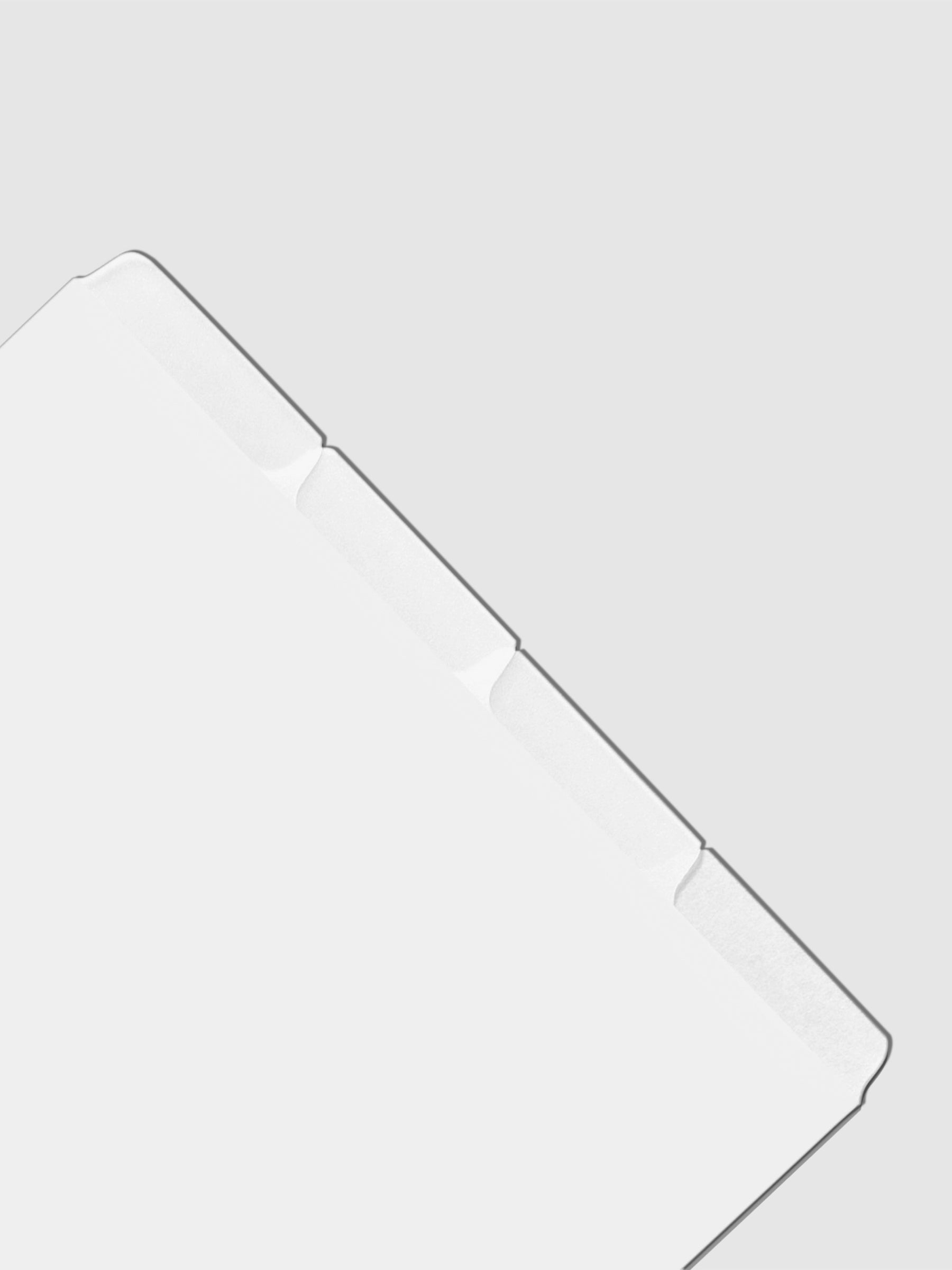 Closeup of dividers on a neutral background.