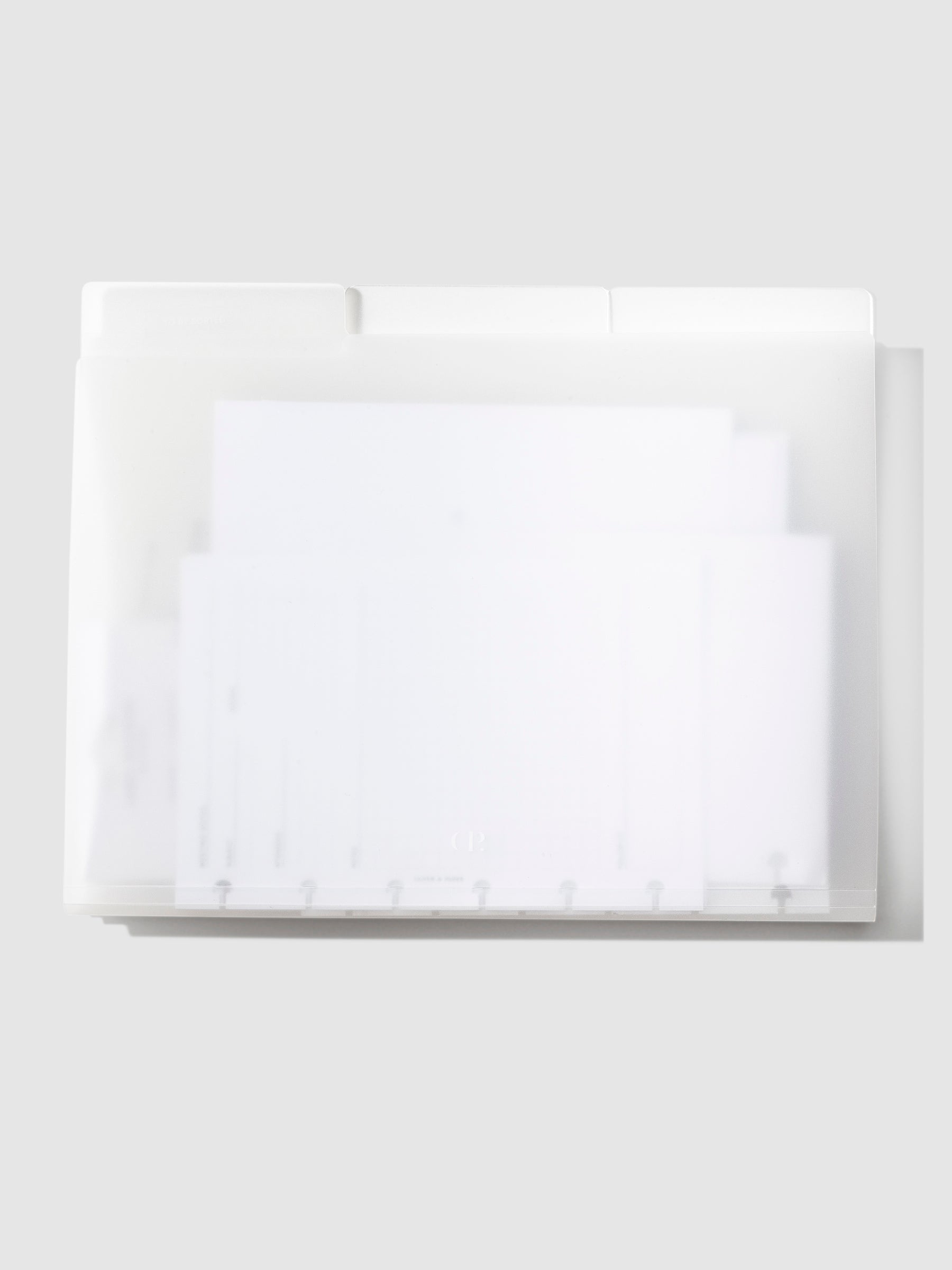 CEO Folder Set, Cloth and Paper. Set of 3 folders with inserts inside of them.