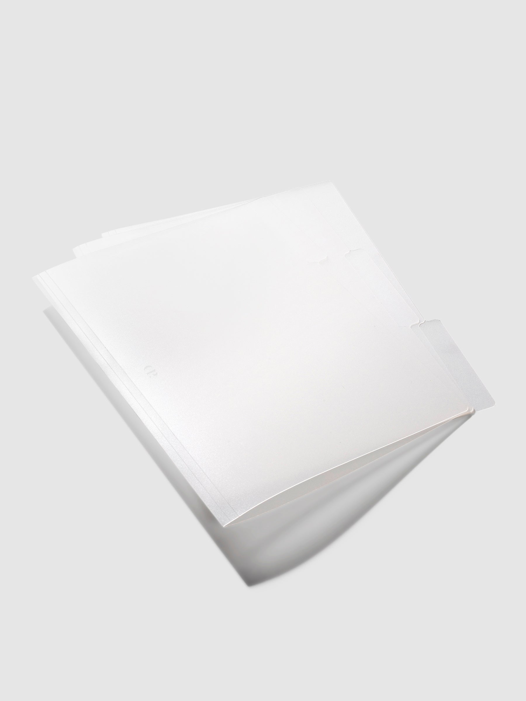 3 folders layered on top of each other.