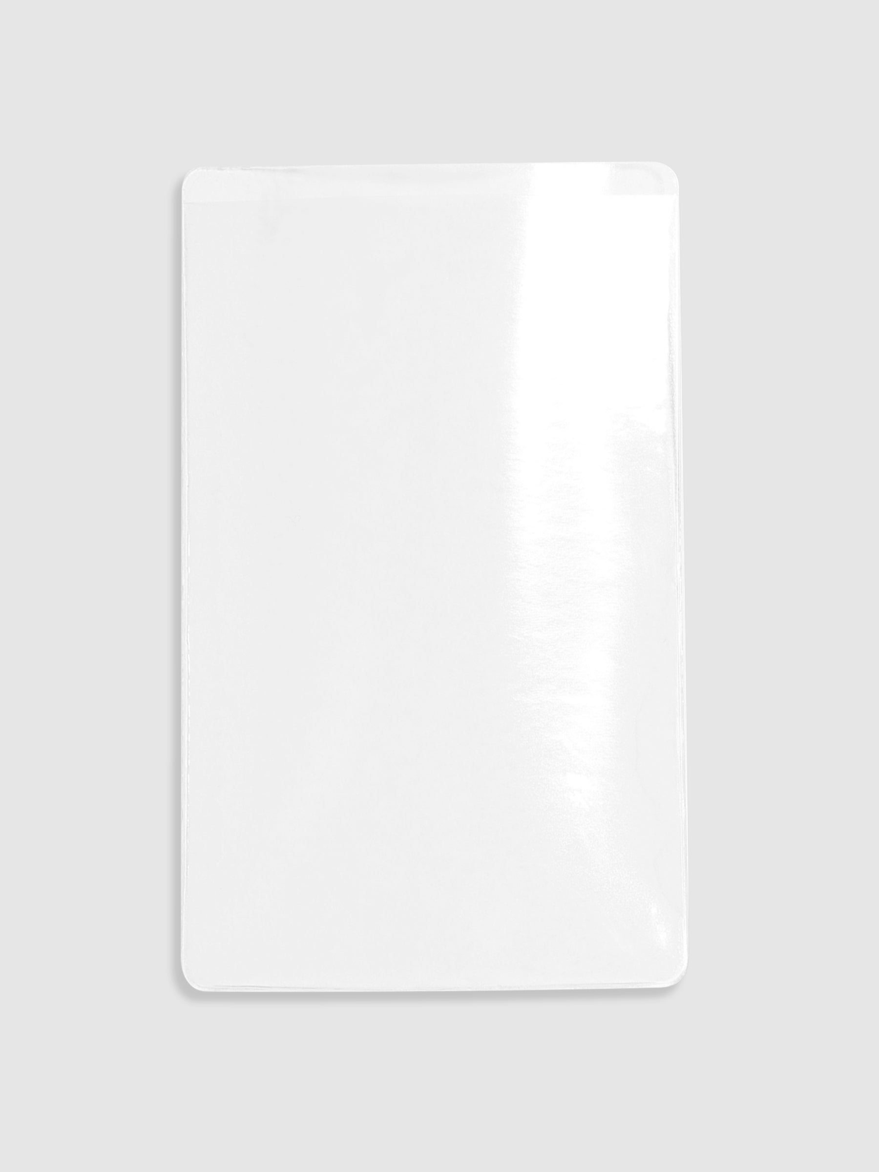 Clear Adhesive Pocket, Cloth and Paper. Pocket displayed on a neutral background.