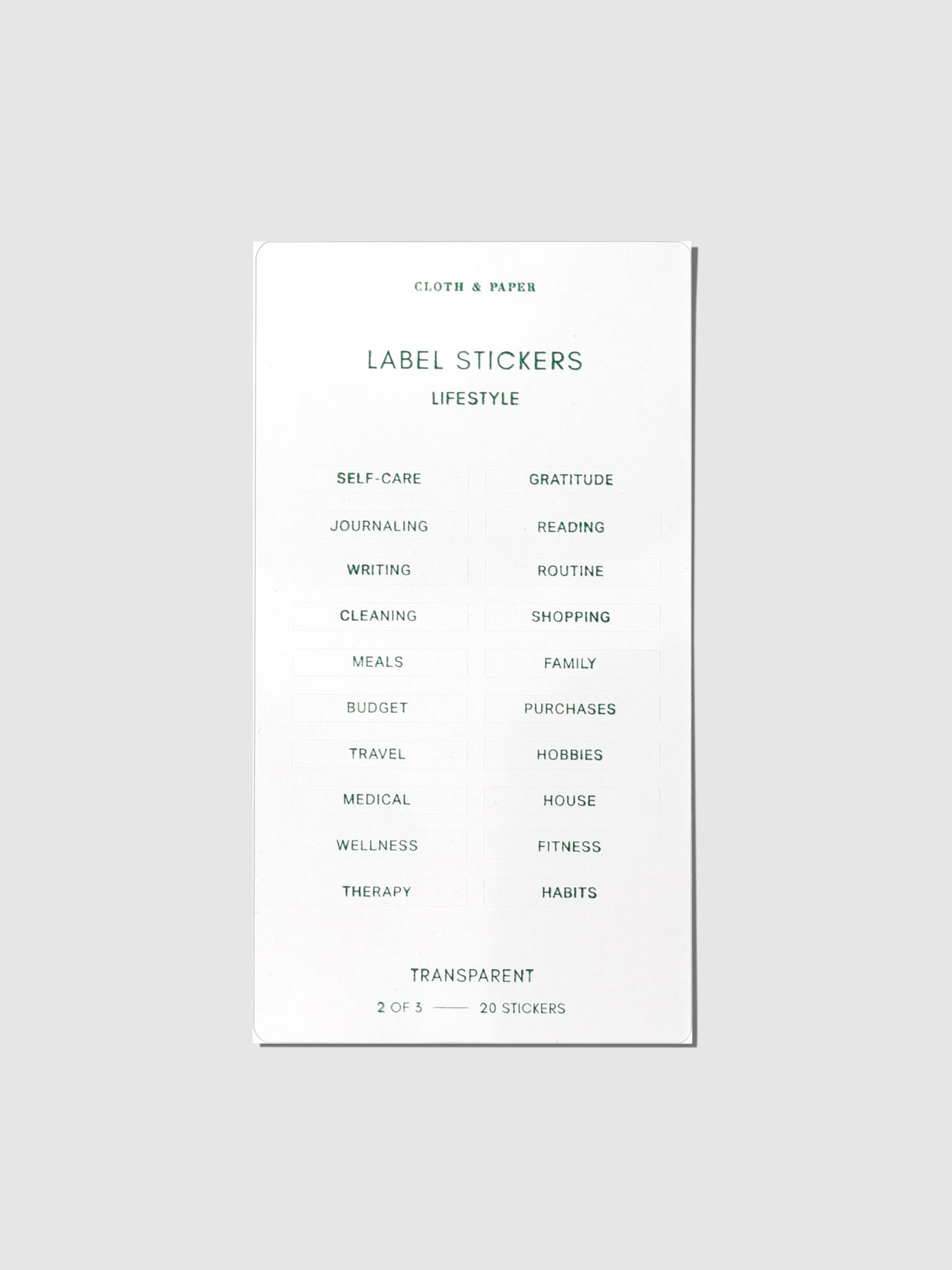 Stickers displayed on a neutral background. Sticker theme is lifestyle.