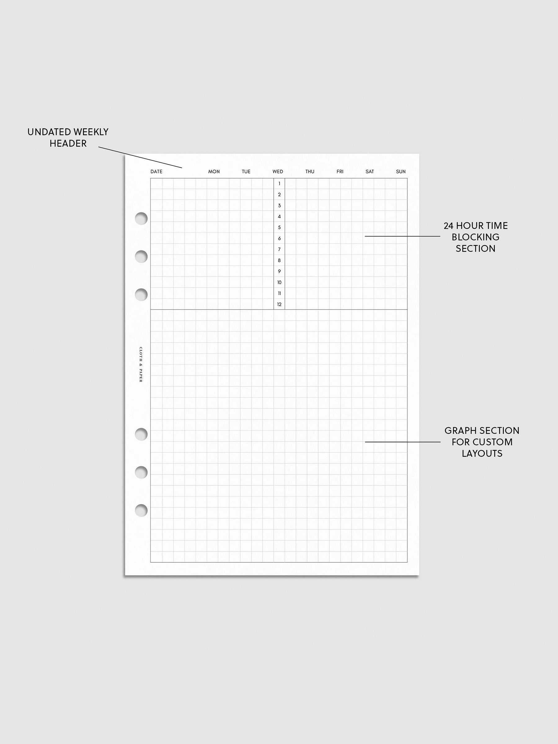 Digital mockup of insert in A5.