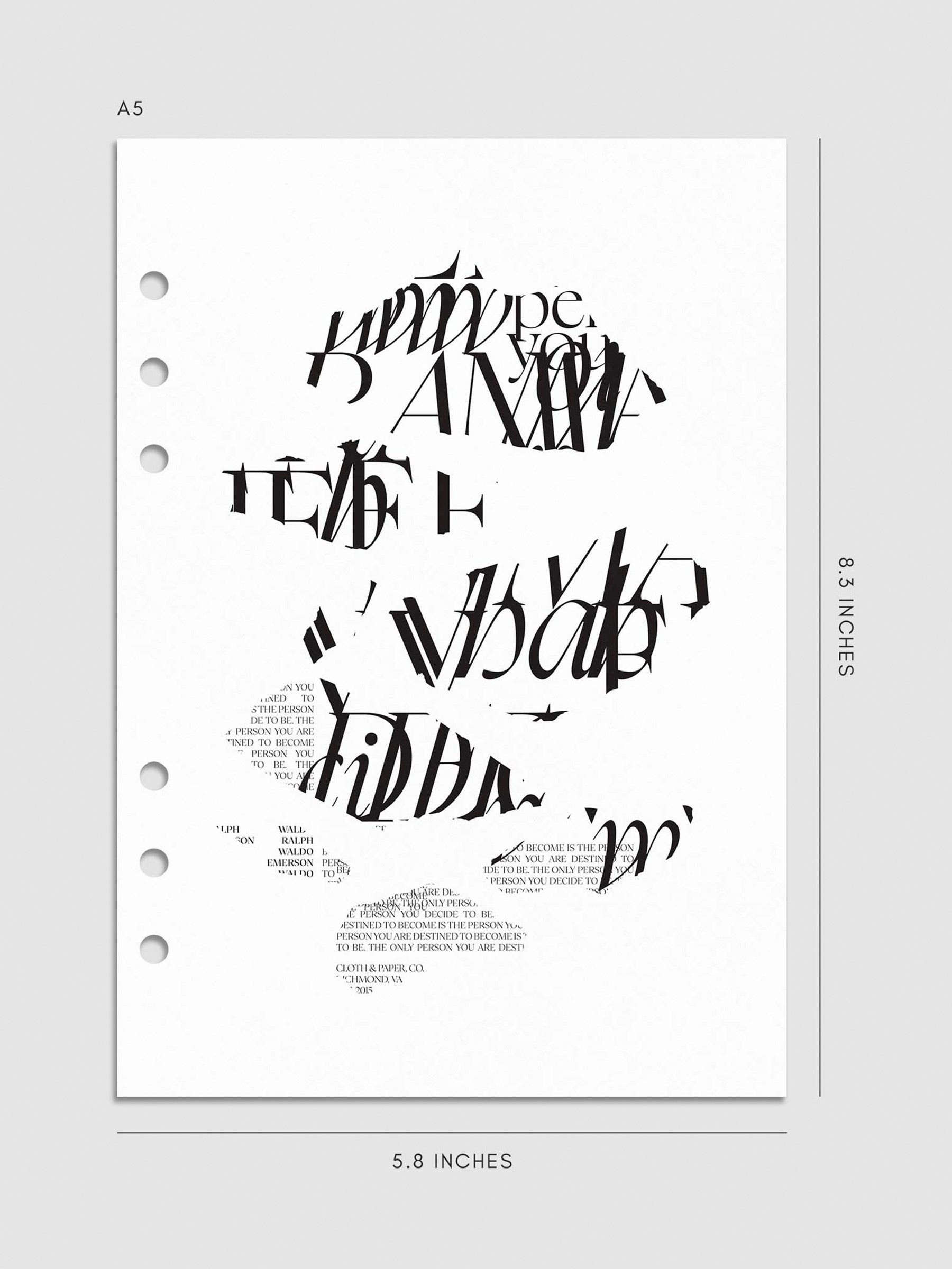 Digital mockup of dashboard in A5.