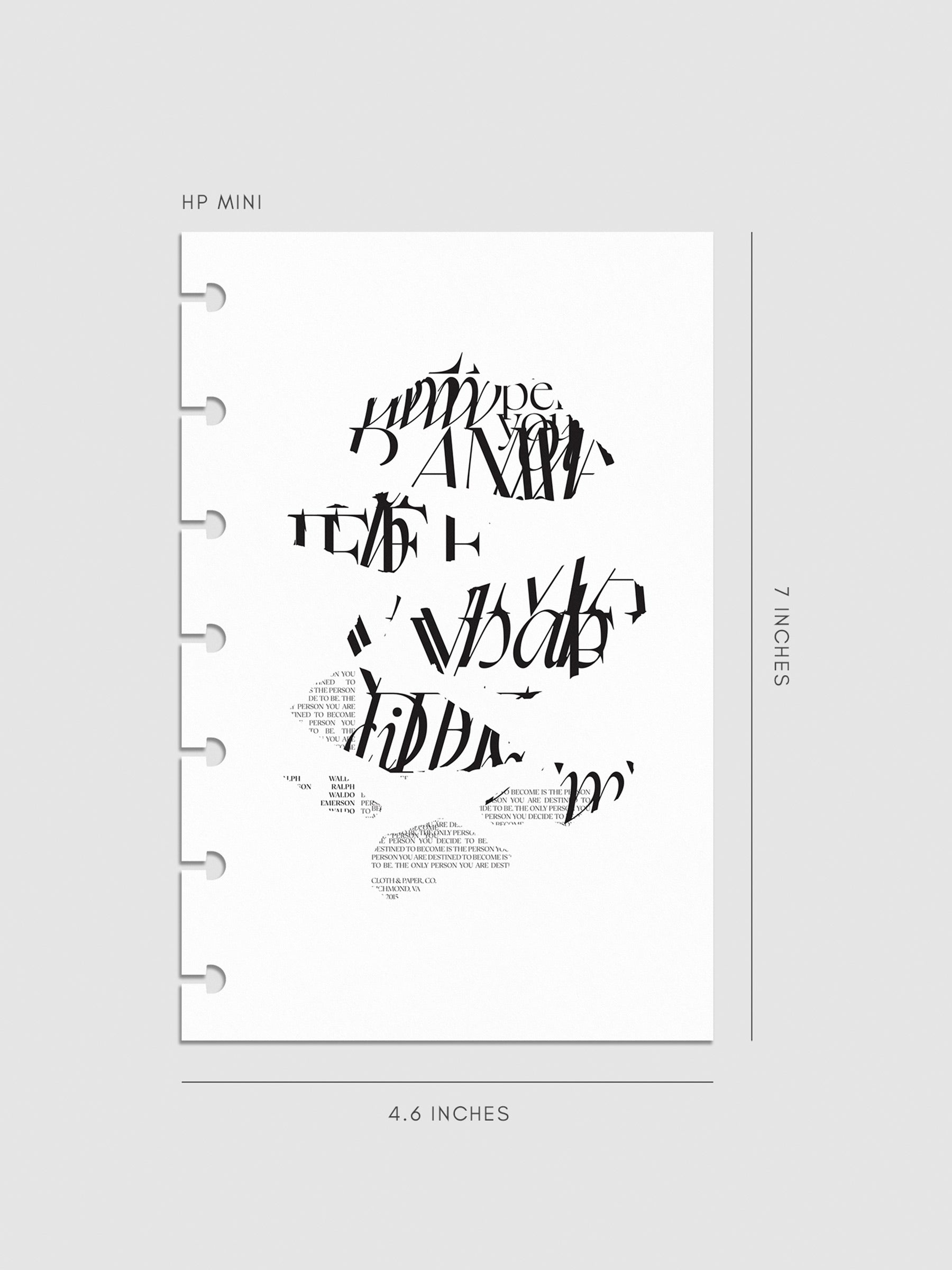 Digital mockup of dashboard in HP Mini.