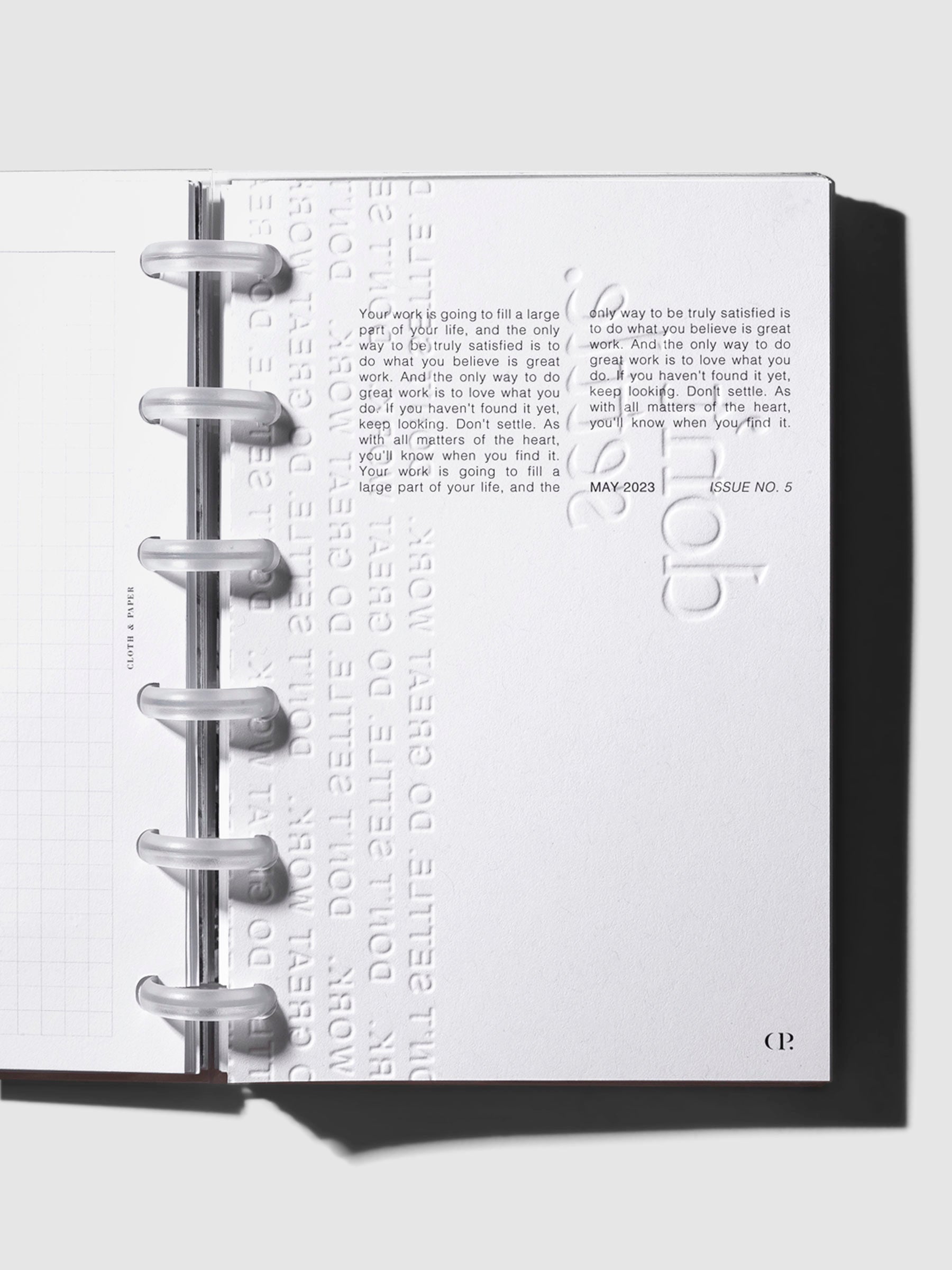 Dashboard in use inside a discbound planner system.