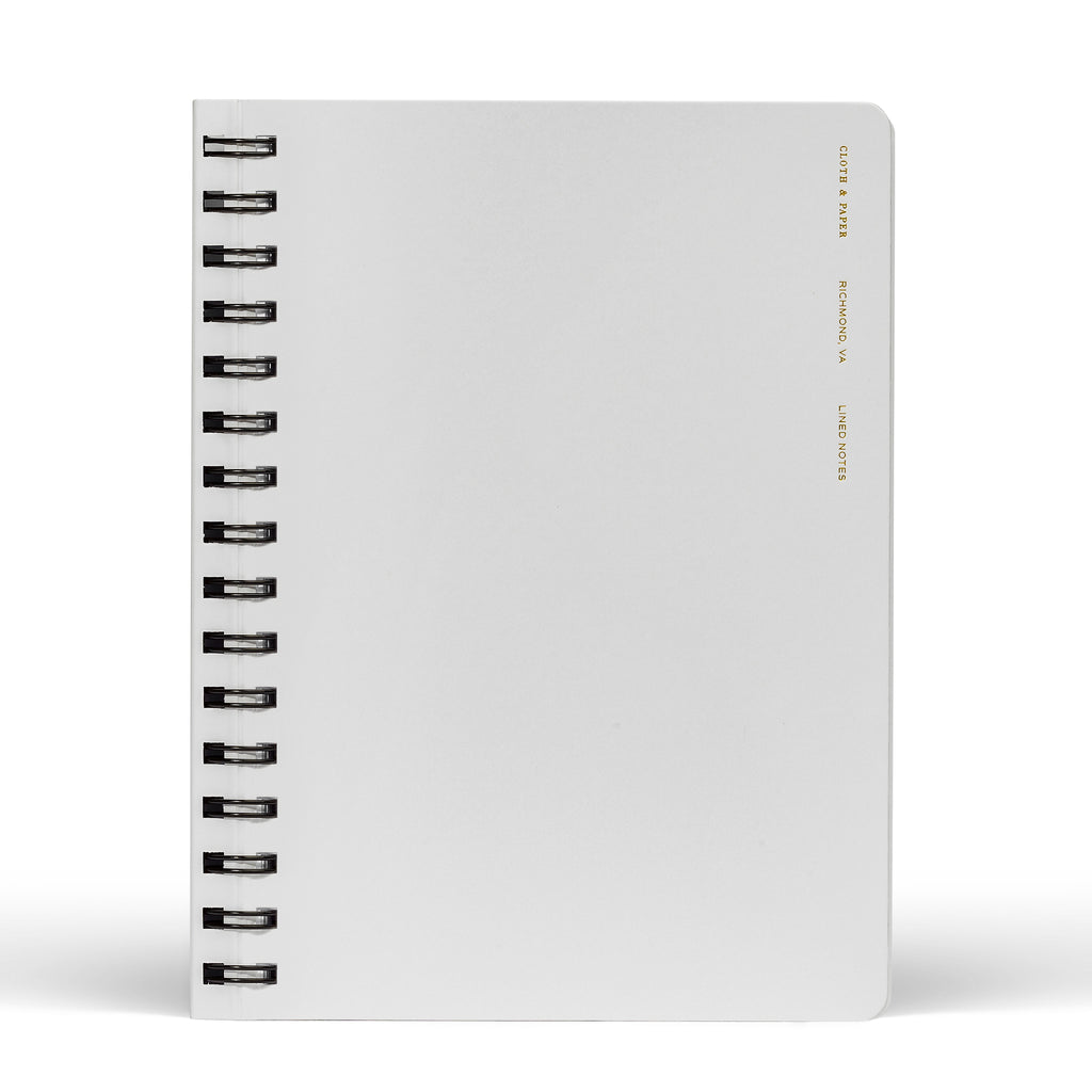 Notebook displayed on a white background. Color pictured is Ash. 