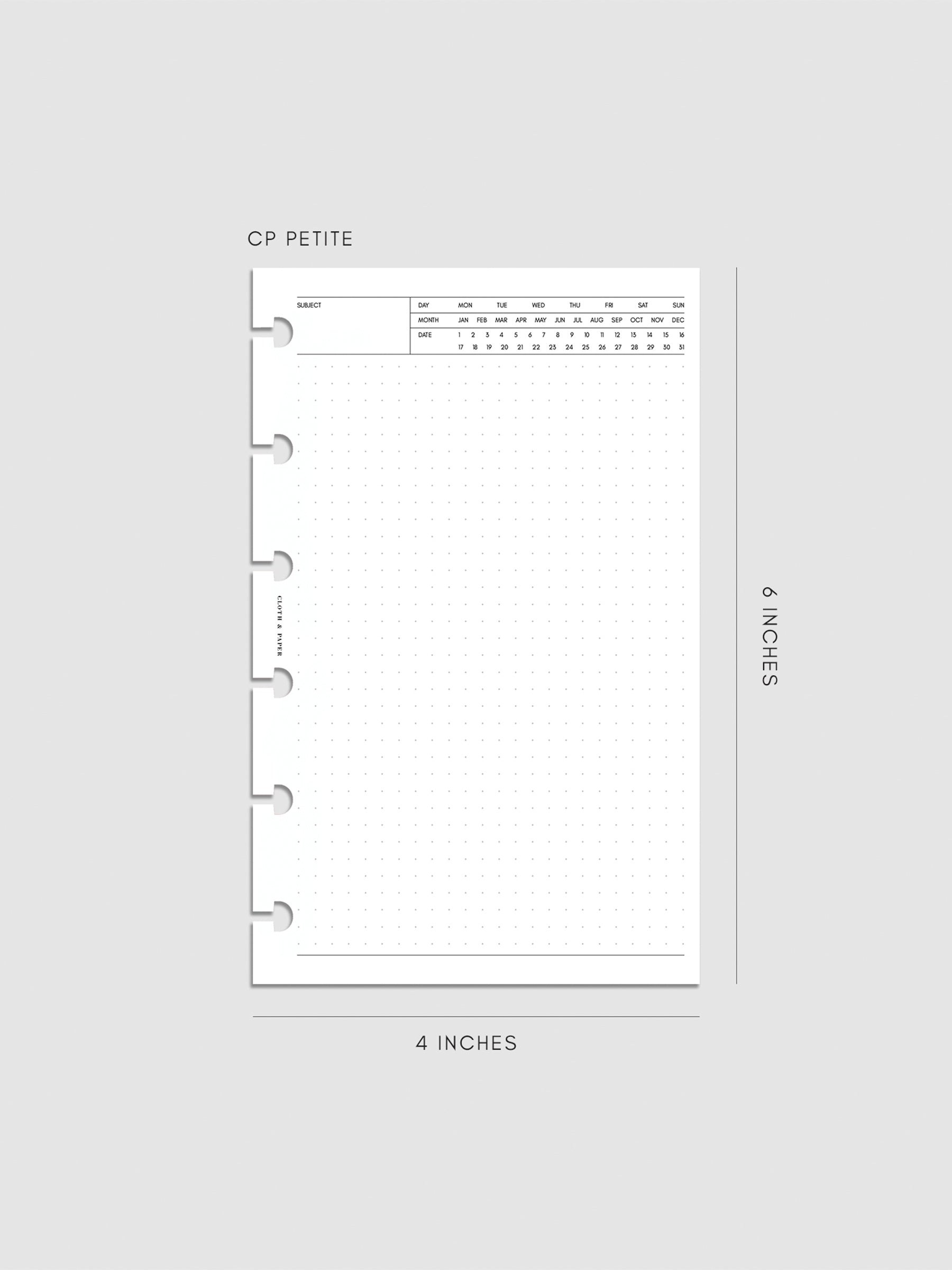 Digital mockup of insert in CP Petite.