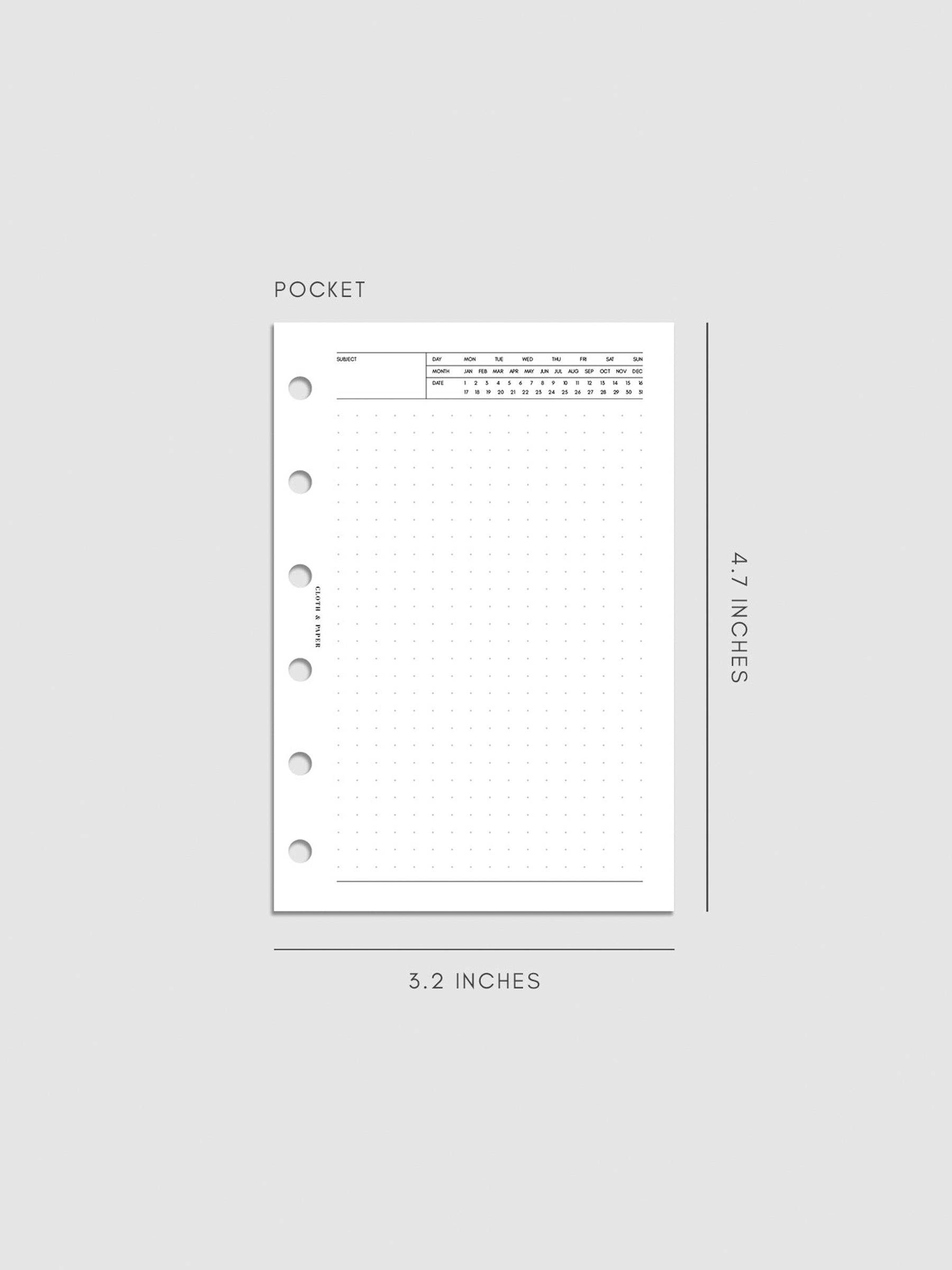 Digital mockup of insert in Pocket.