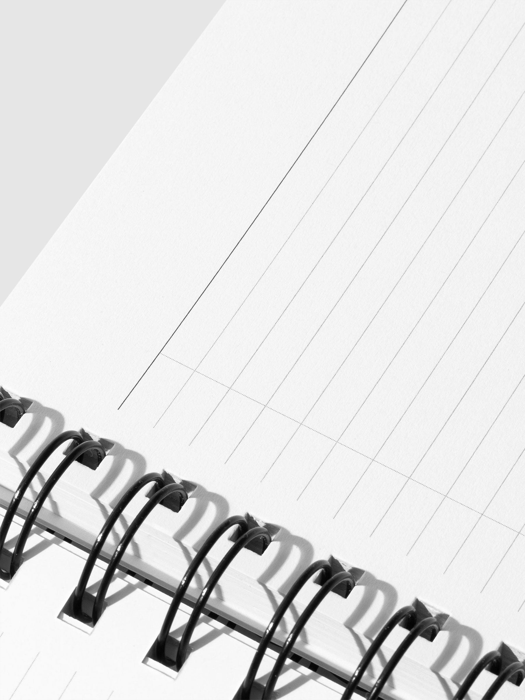 Closeup of task notes interior.