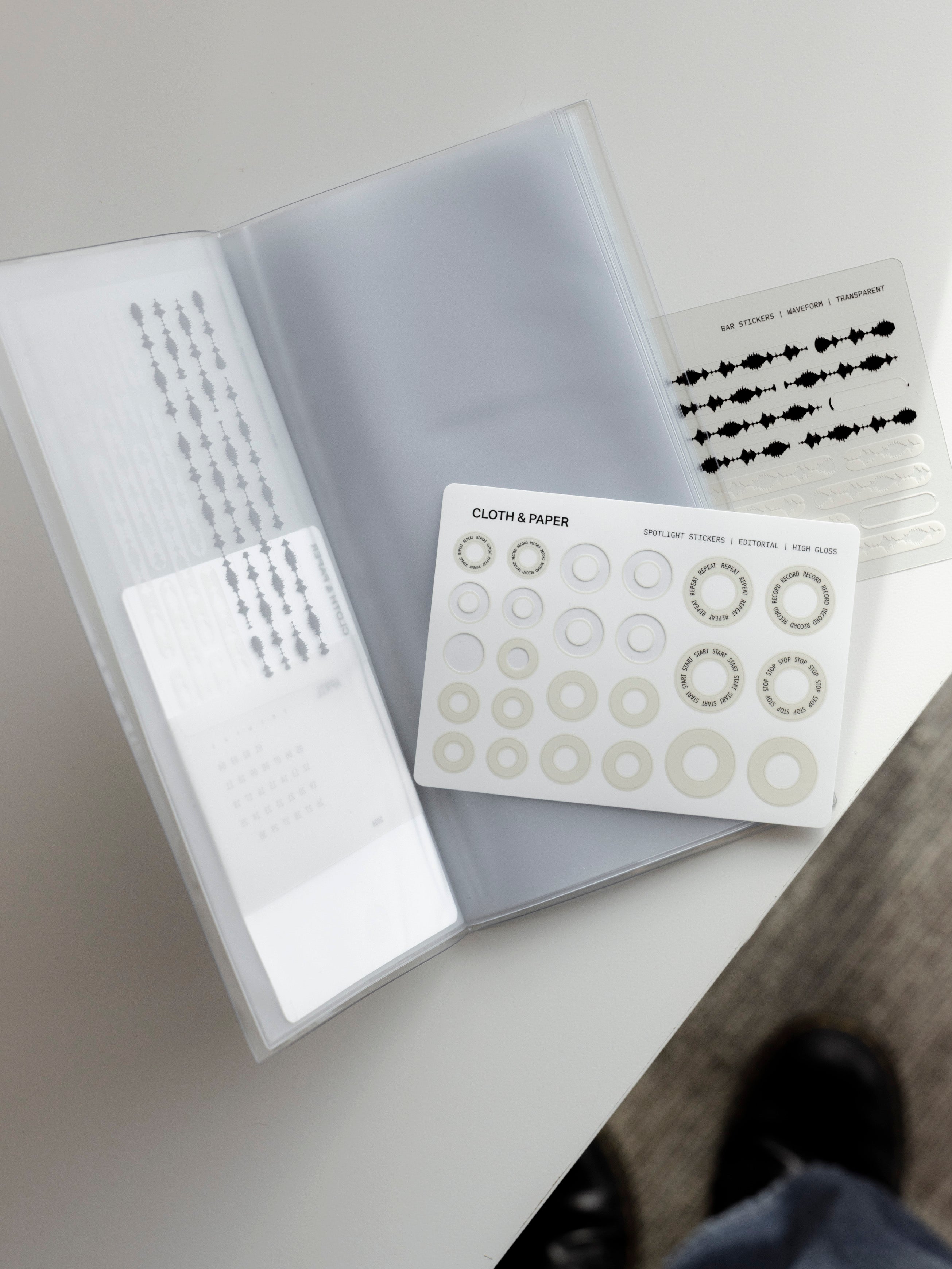 Cloth & Paper February 2026 Intention Box A5 Slim Sticker Book