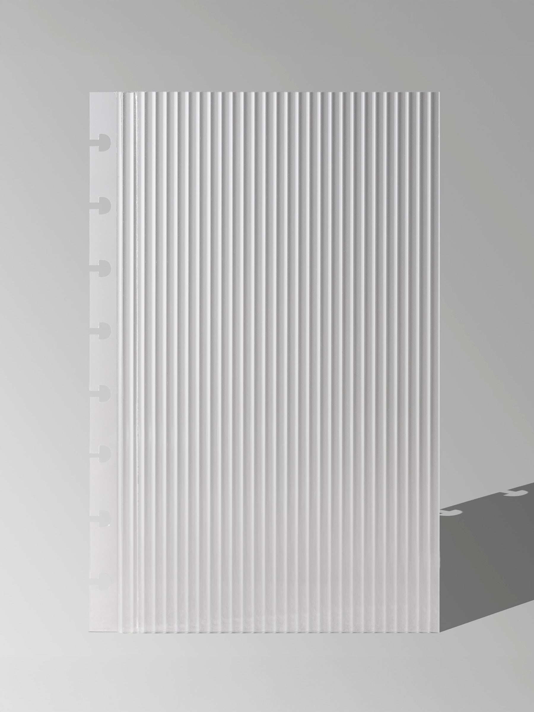 Fluted dashboard displayed on a neutral background