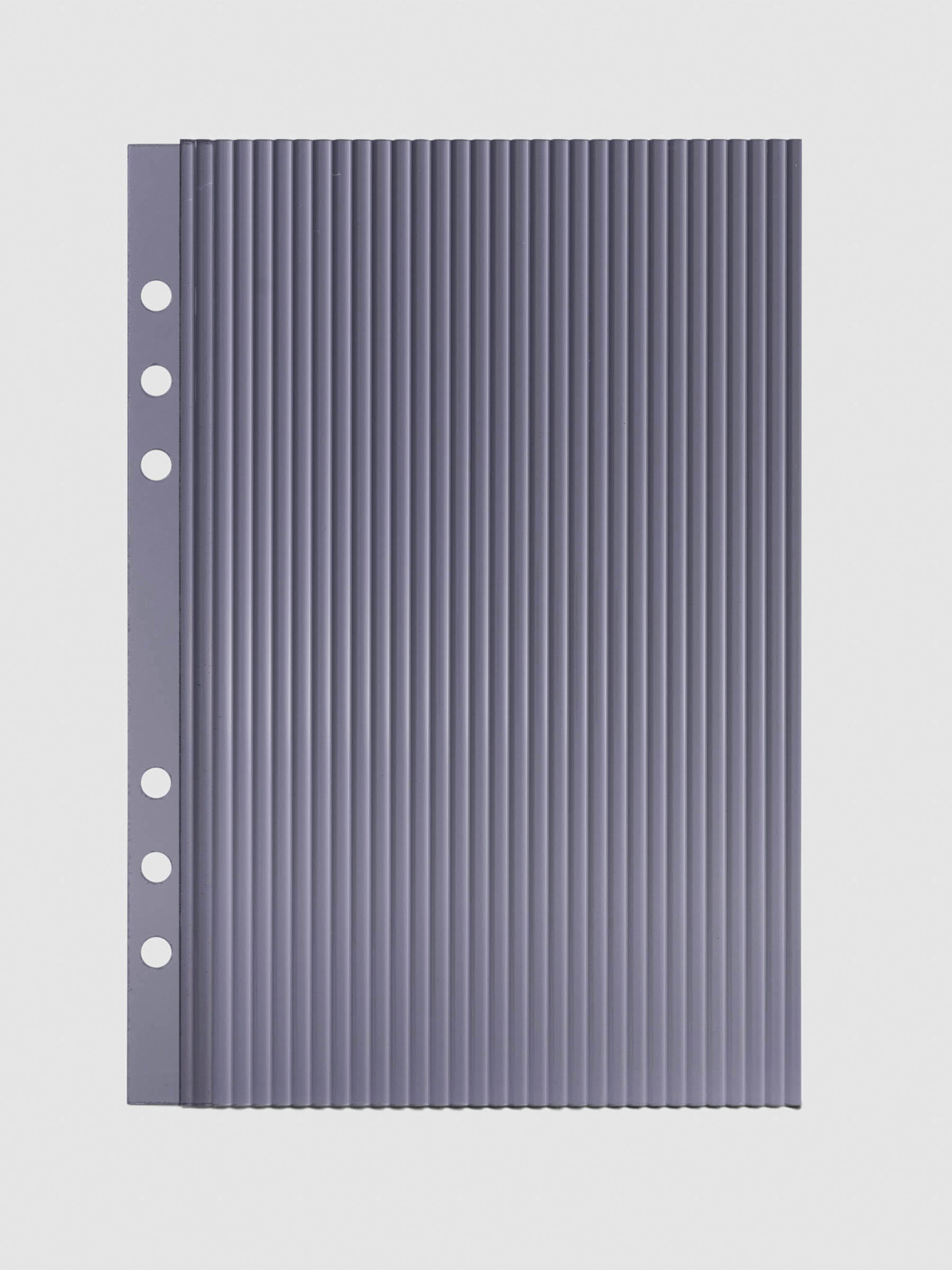 Fluted Dashboard, Tinted, Cloth and Paper. Dashboard displayed on a neutral background. Size shown is A5.