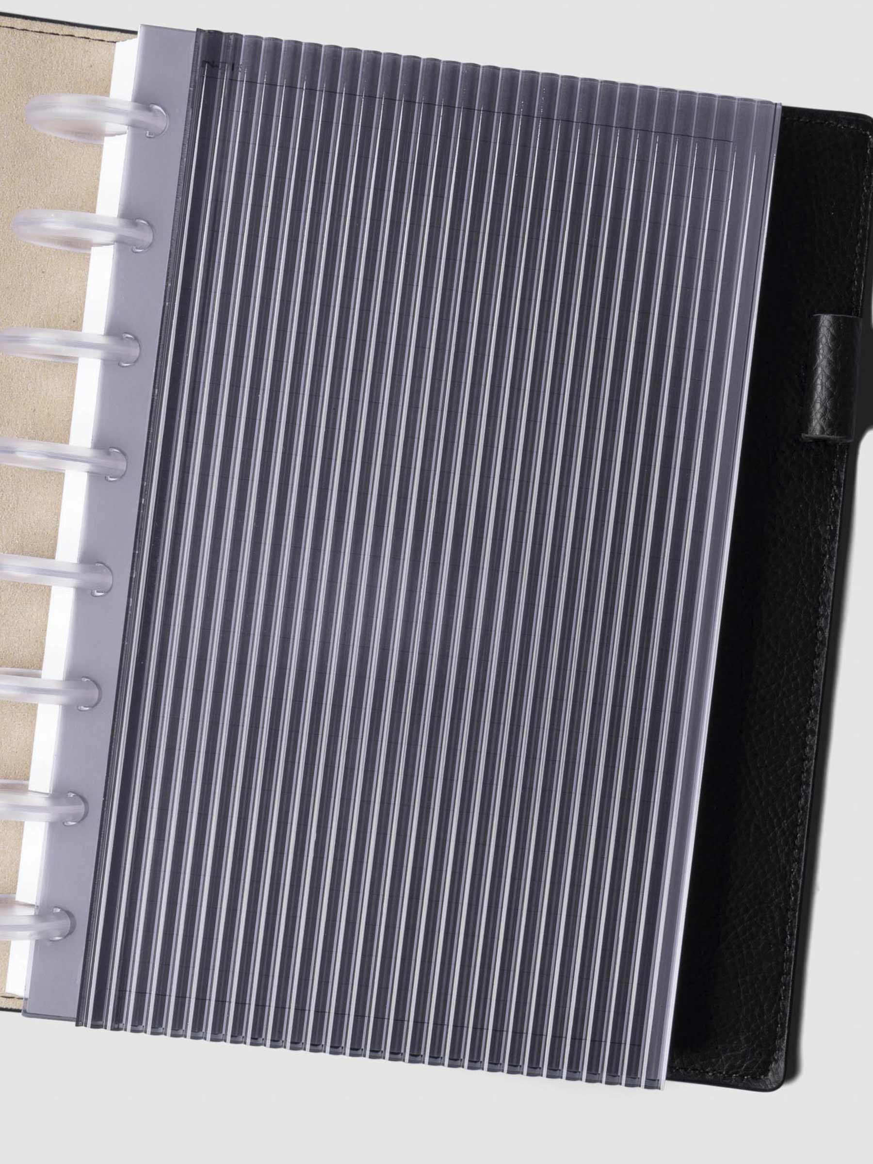 Dashboard displayed in an agenda on a neutral background. Size shown is Half Letter.