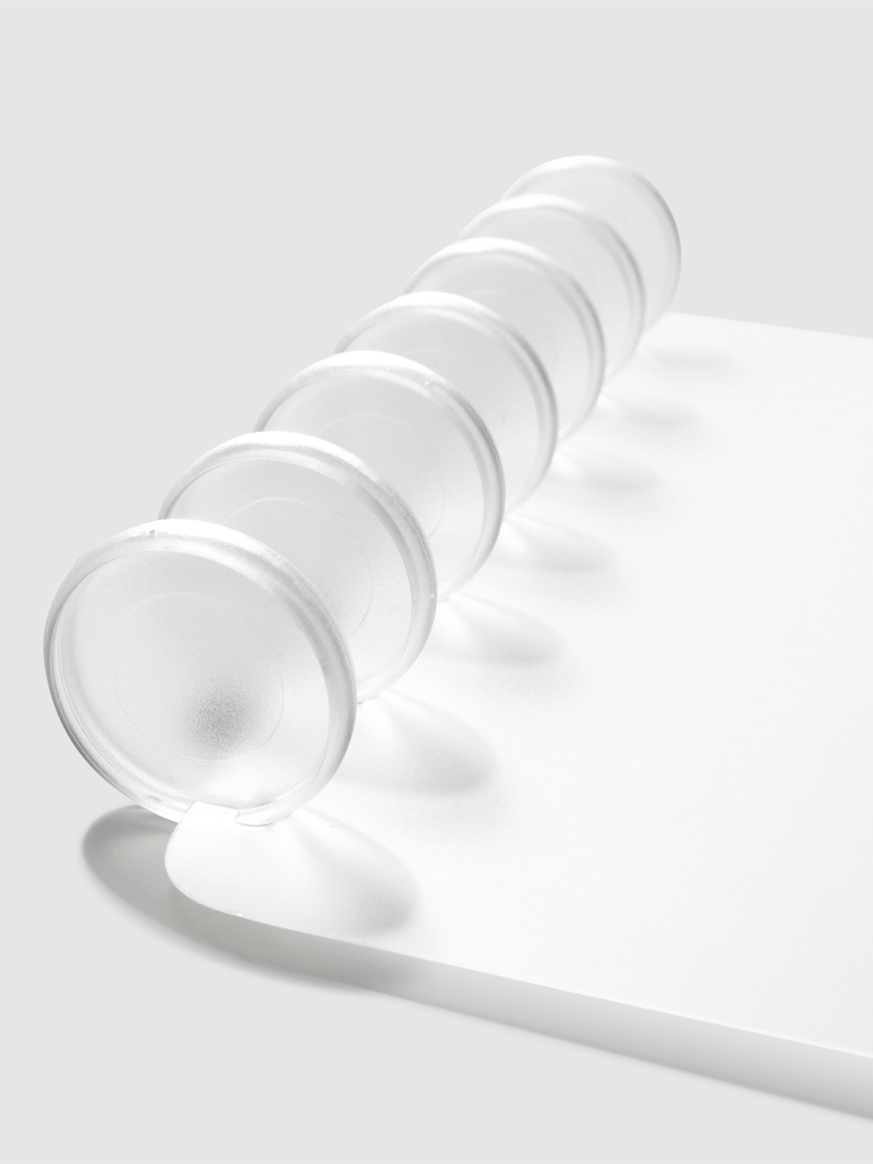 HP Mini / Personal cover displayed on a neutral background. It is shown filled with a set of clear planner discs.