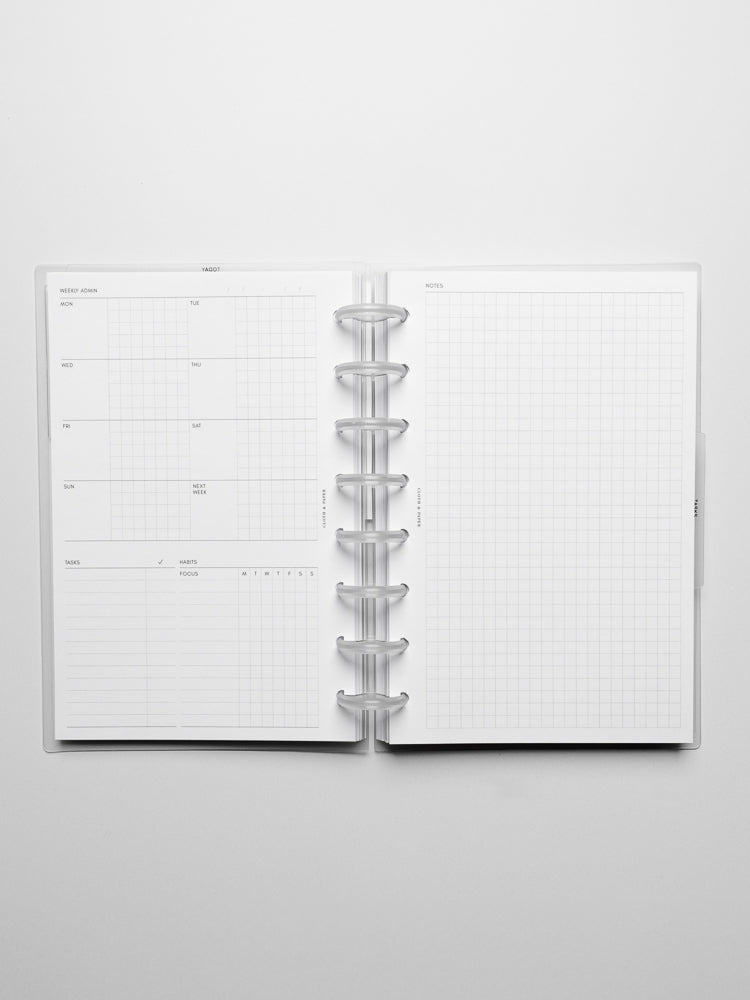Weekly Schedule Planner Inserts in the size Half Letter.