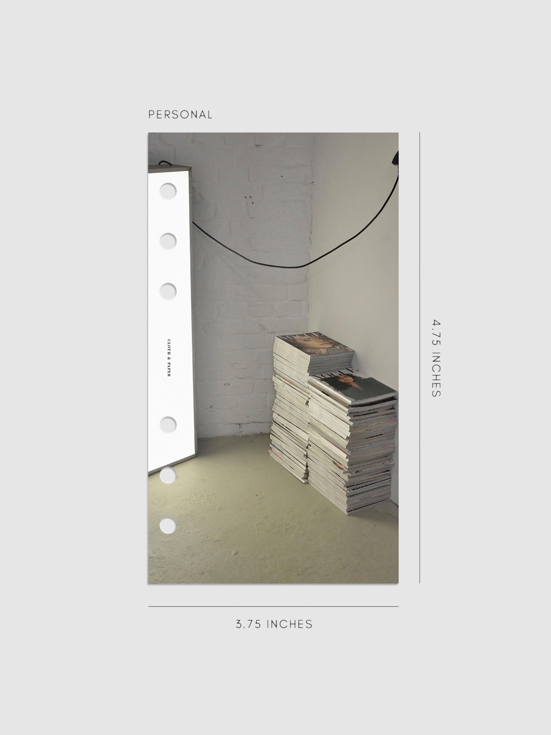 Digital mockup of dashboard in Personal sizing.