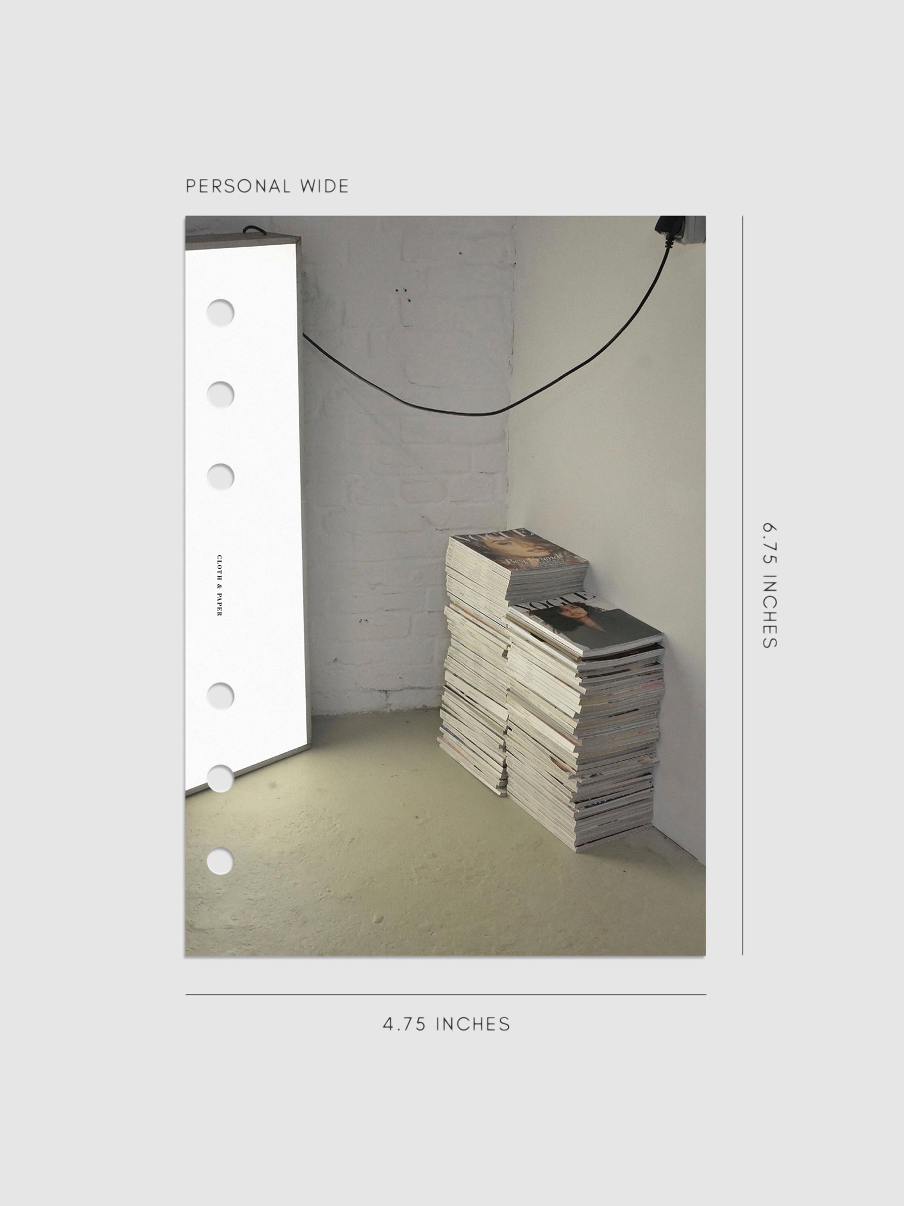 Digital mockup of dashboard in Personal Wide sizing.