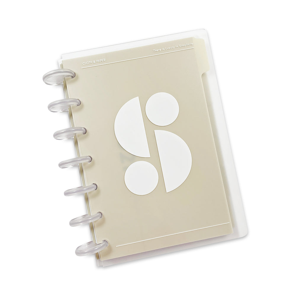 Glass Plastic DiscBound Notebook Covers | Simplicity