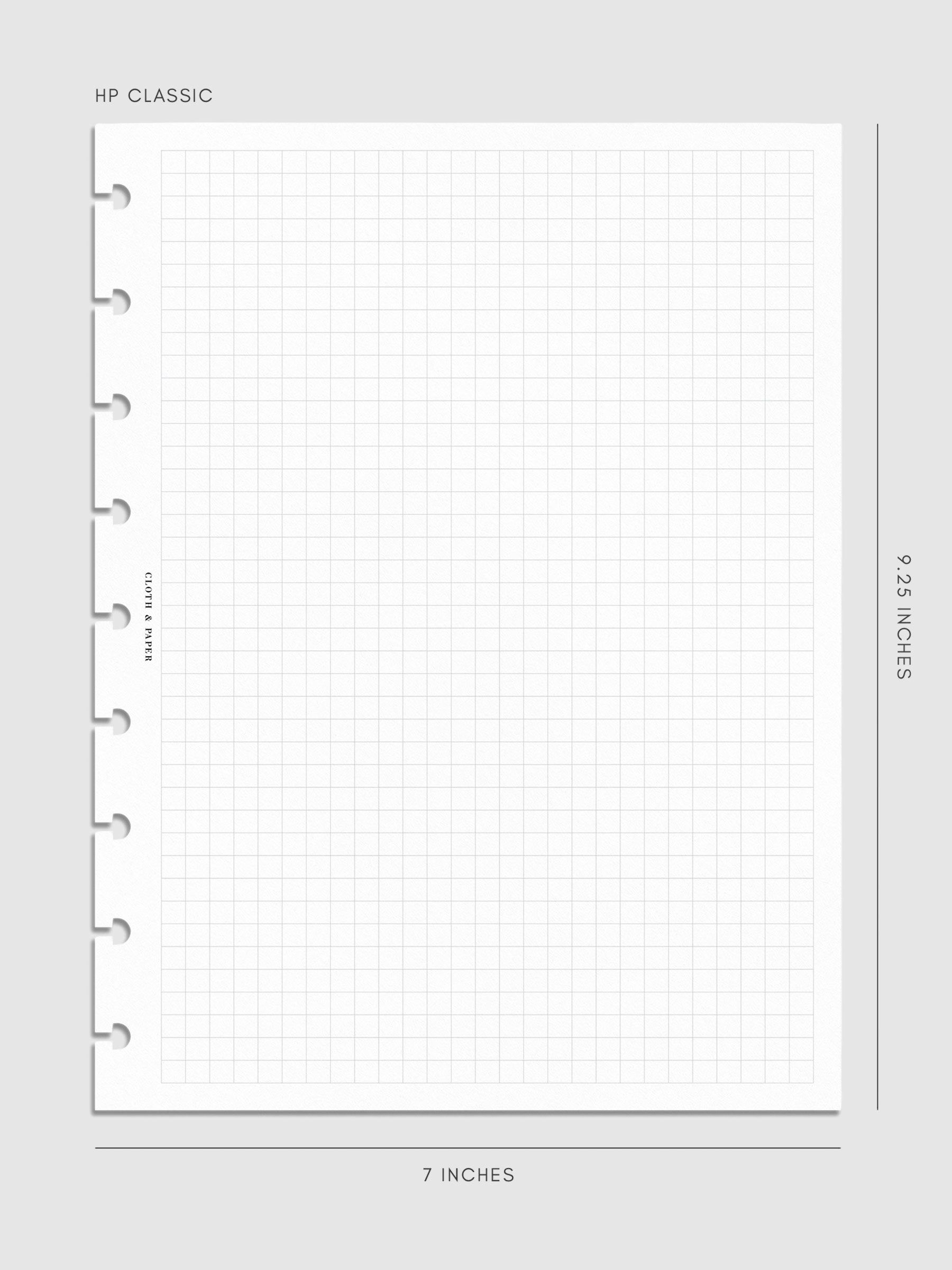 Digital mockup of insert in HP Classic sizing.