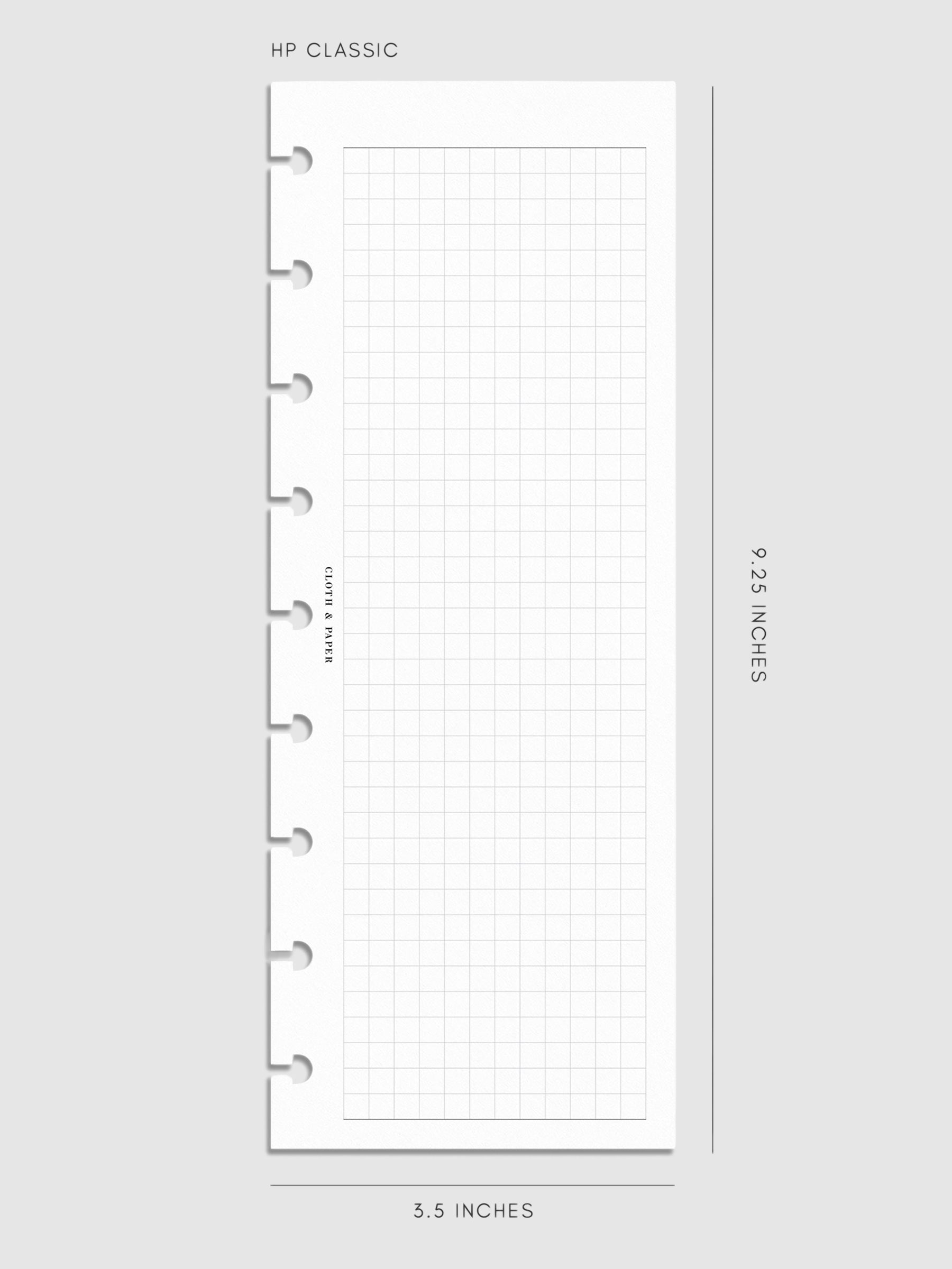 Digital mockup of inserts in HP Classic.