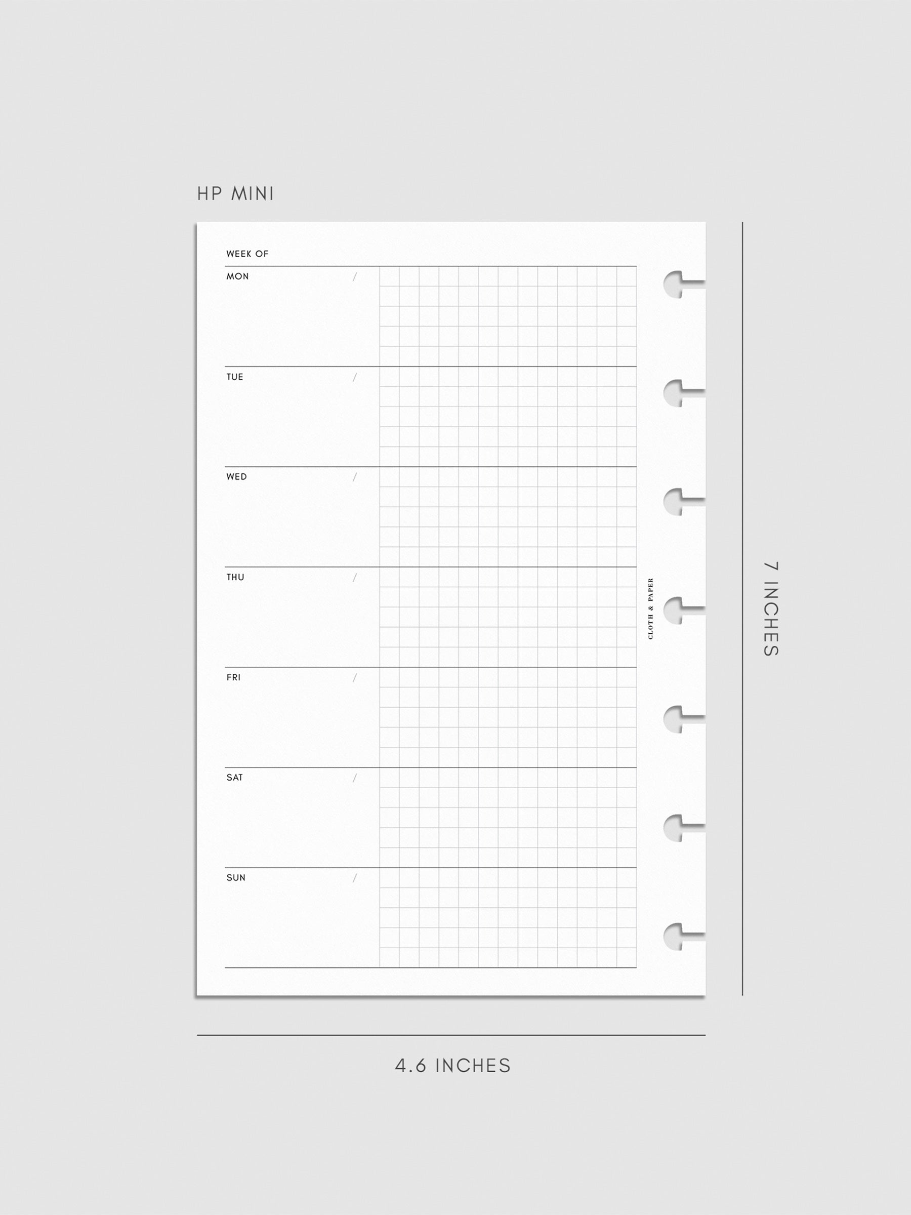 Digital mockup of insert sized HP Mini.