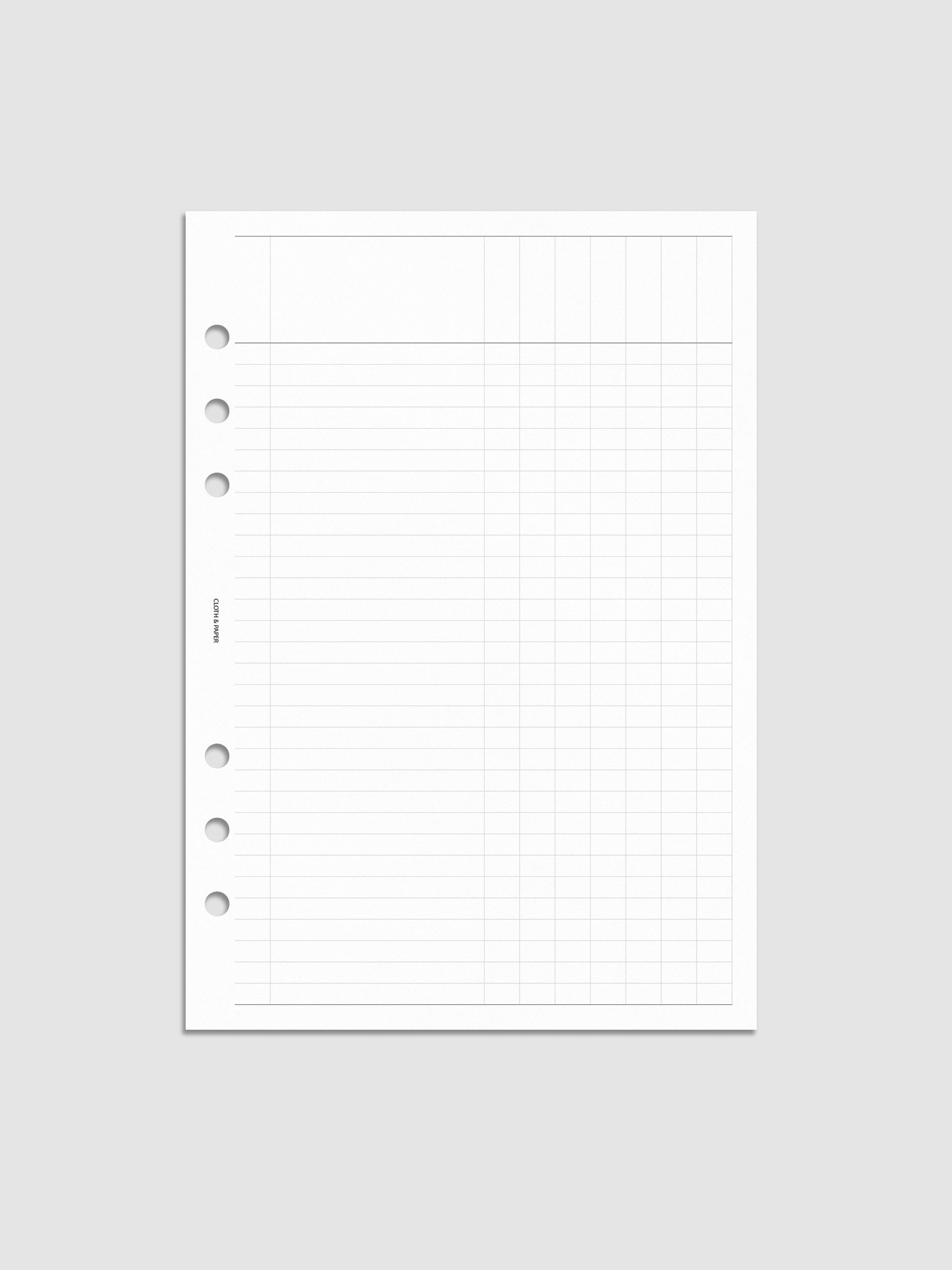 Digital mockup of the Inbox Sorting Planner Inserts.